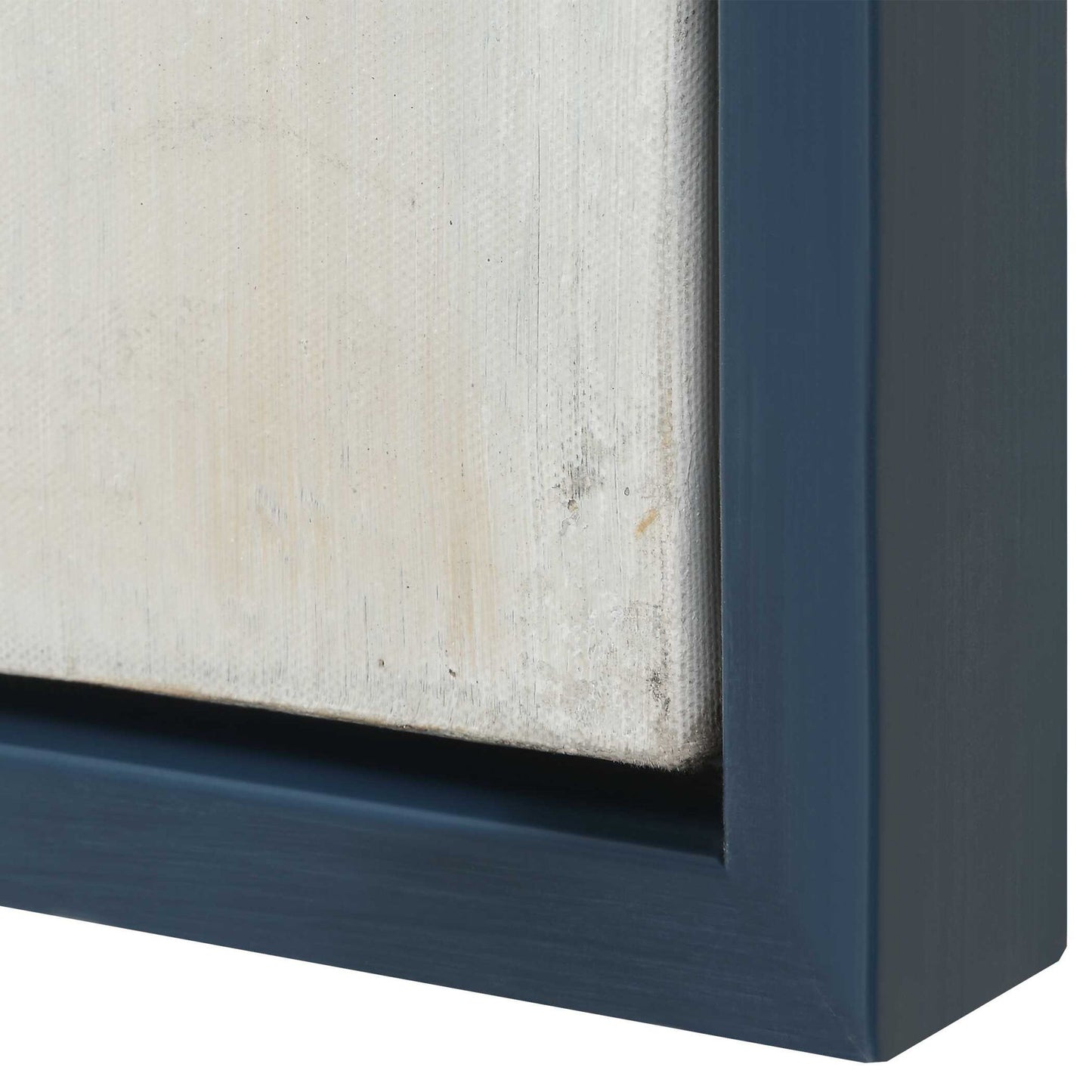 Blueprint - Hand Painted Modern Art - Black / Blue / Gold / Gray / Orange / White