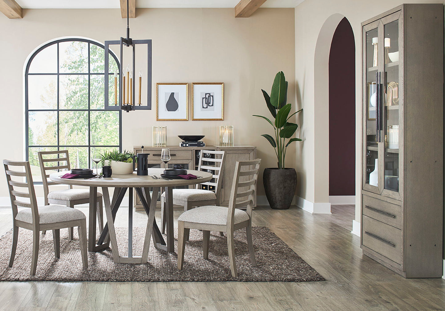 Pure Modern Dining - Ladderback Chair (Set of 2) - Moonstone