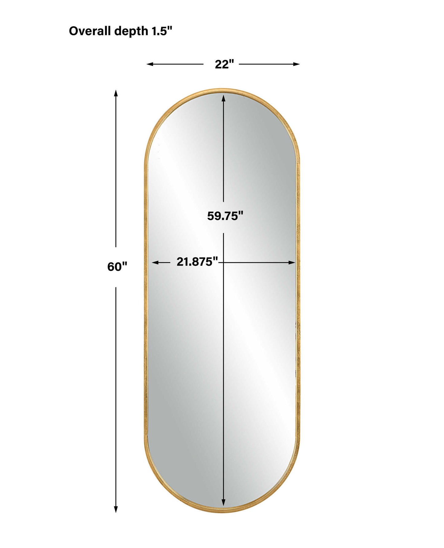Varina - Mirror - Gold