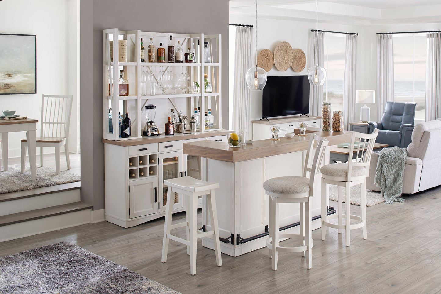 Americana Modern Dining - Bar - Cotton
