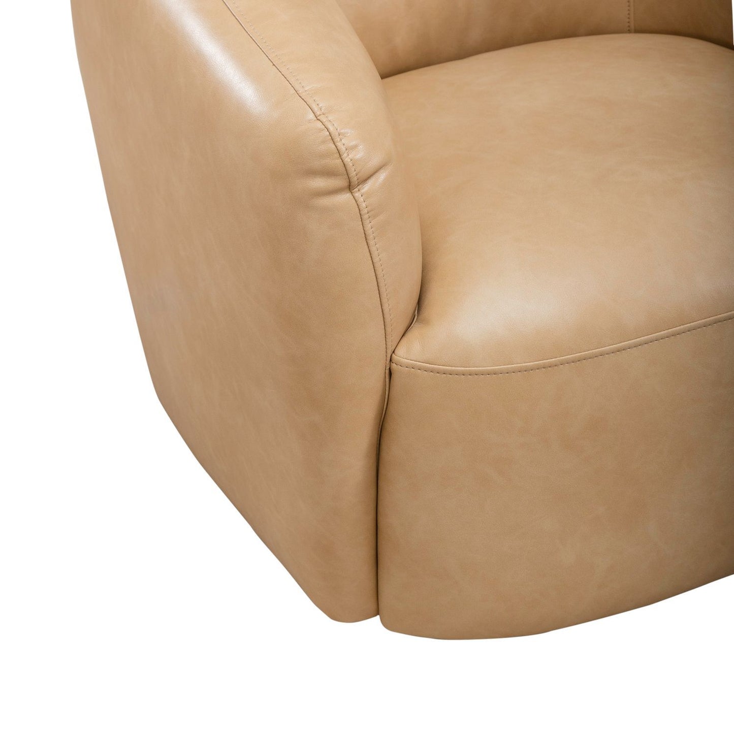 Donovan - Upholstered Swivel Accent Chair - Tan