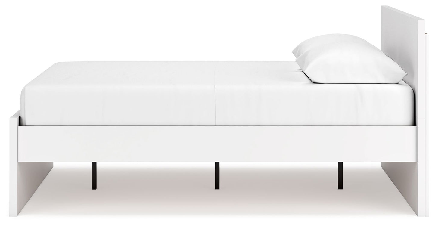 Onita - White - Queen Panel Platform Bed