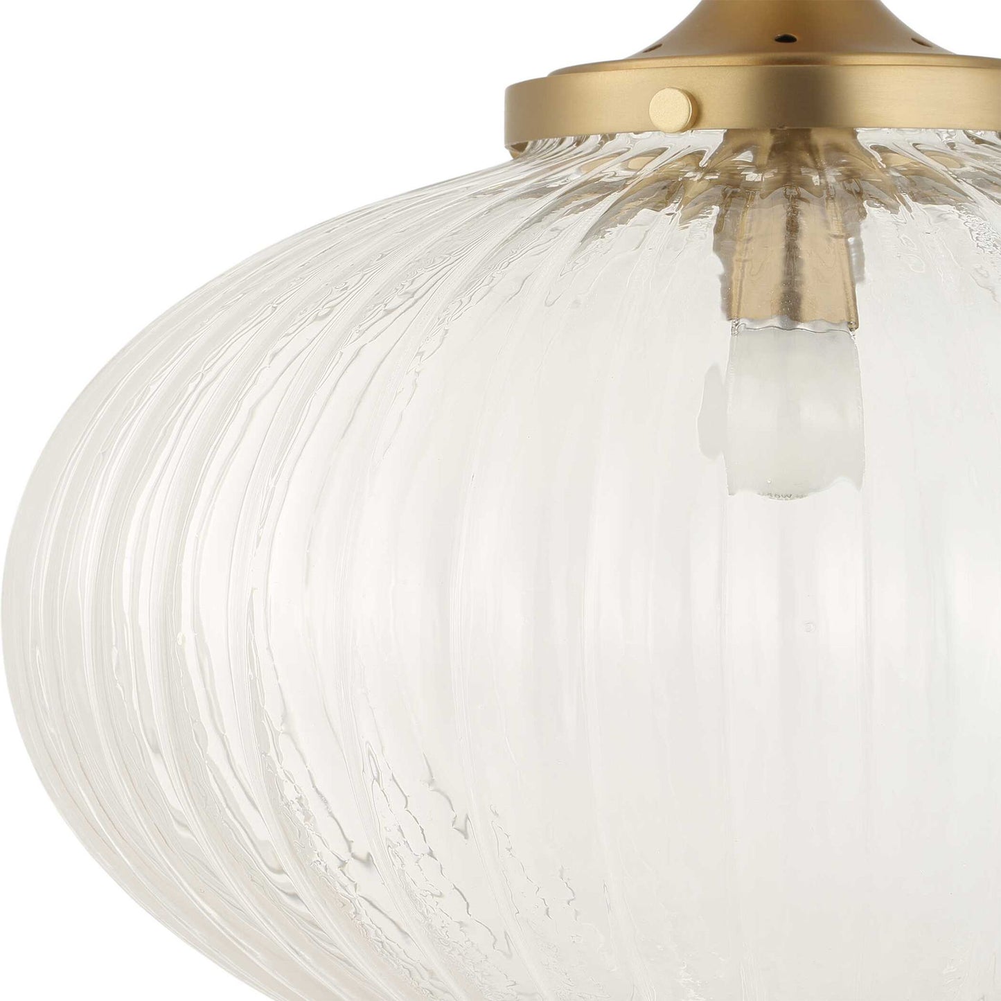 Bellaire - 1 Light Glass Shade Pendant - Gold