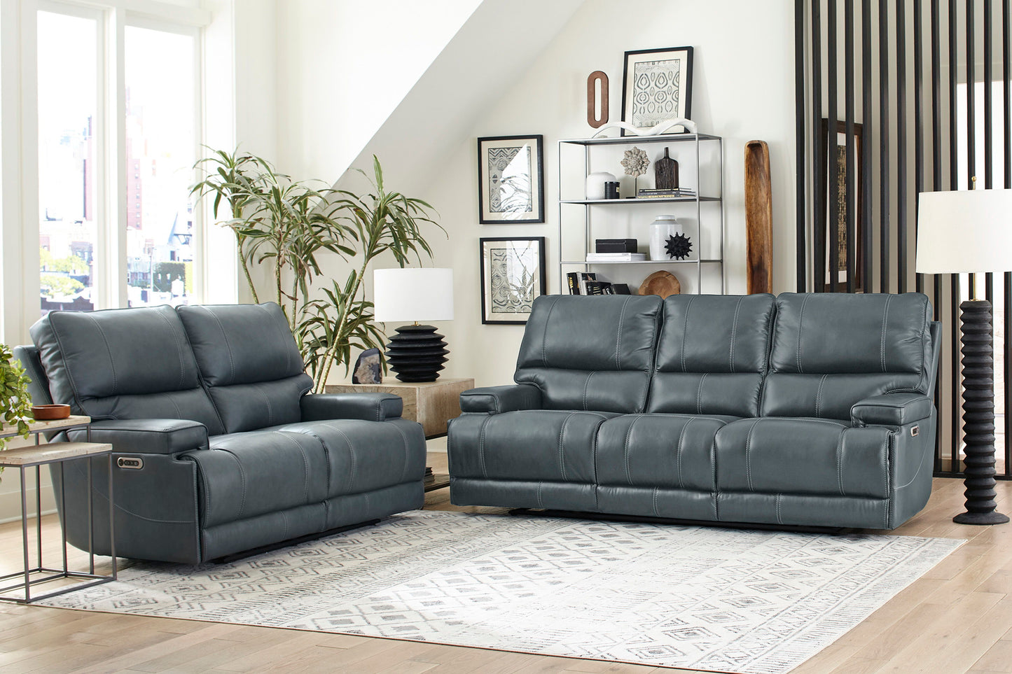 Whitman - Powered By Freemotion Cordless Power Recliner (Set of 2)