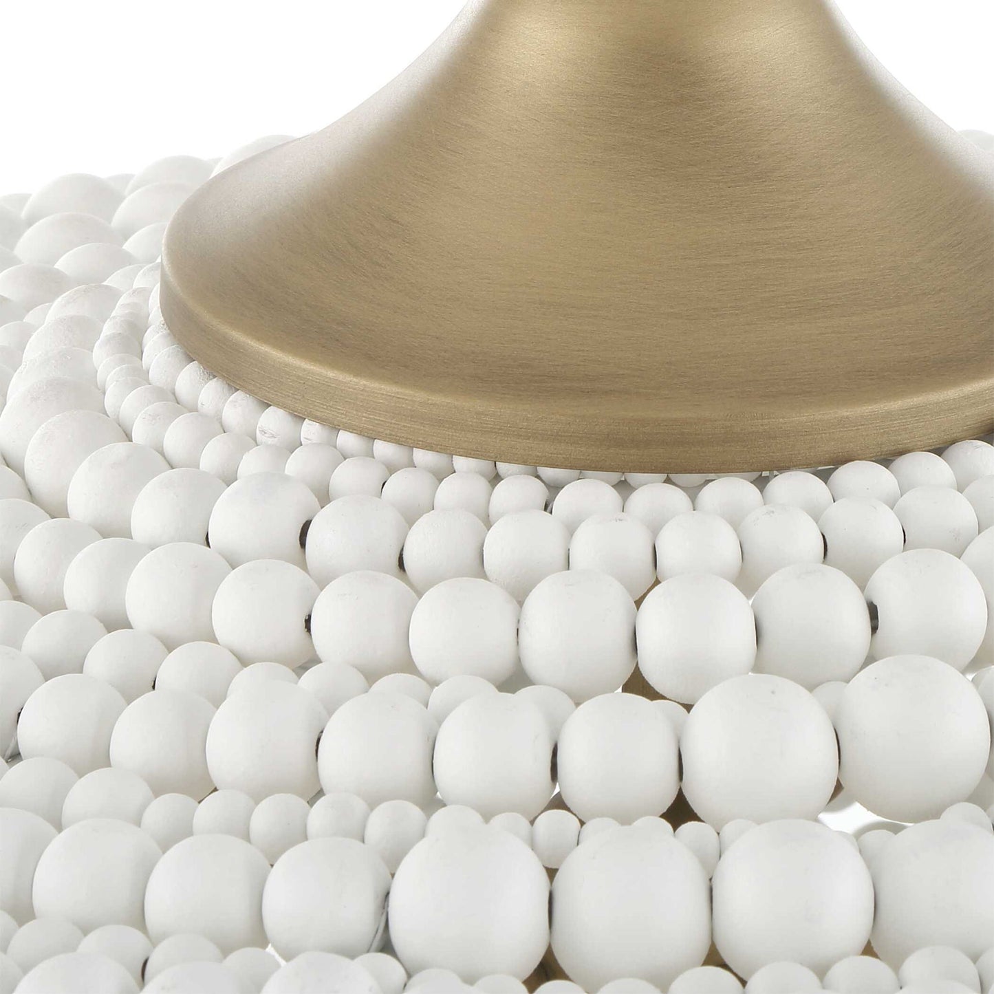 Biddeford - 5 Light Beaded Pendant - White