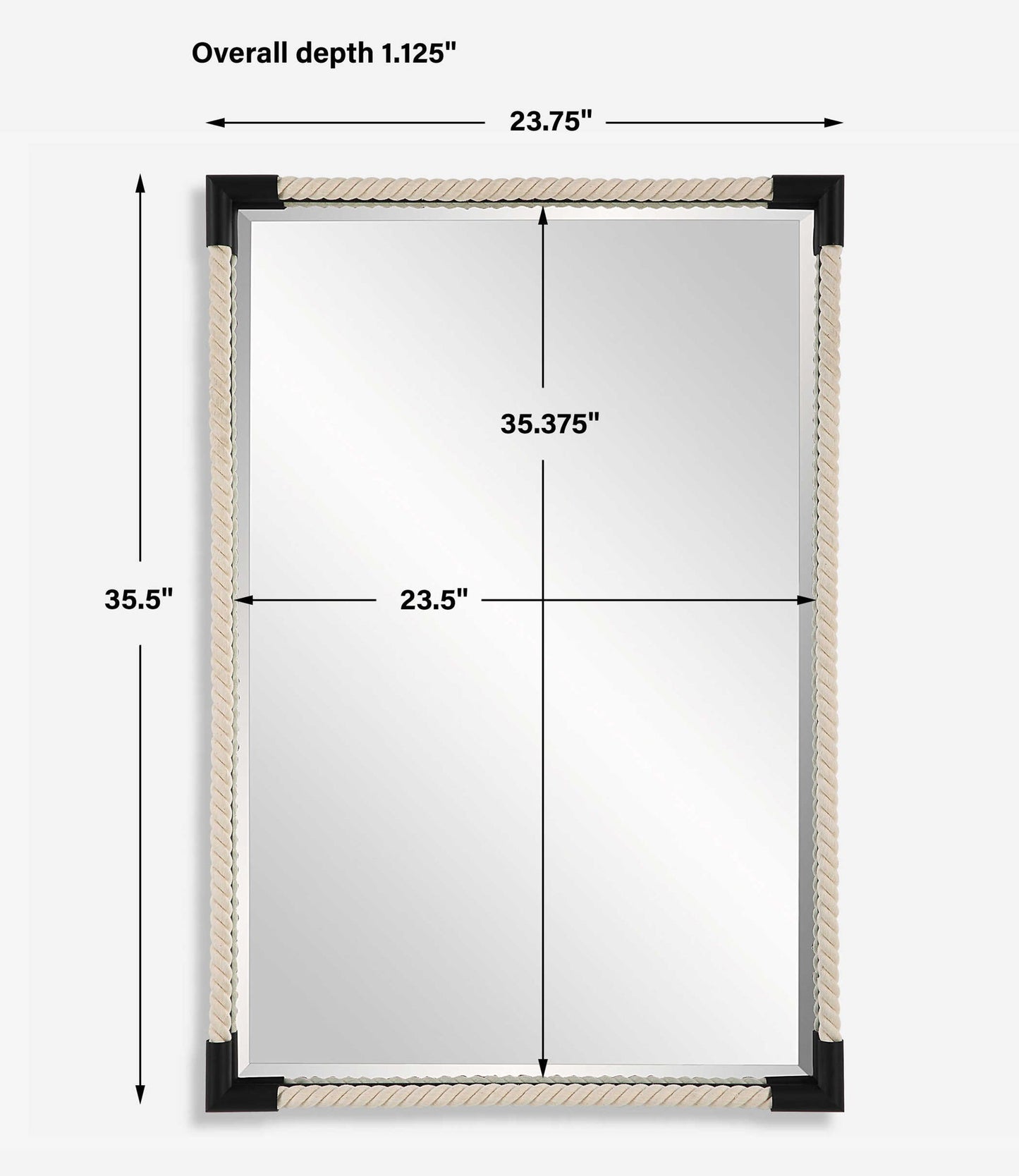 Marina - Rope Mirror - Beige