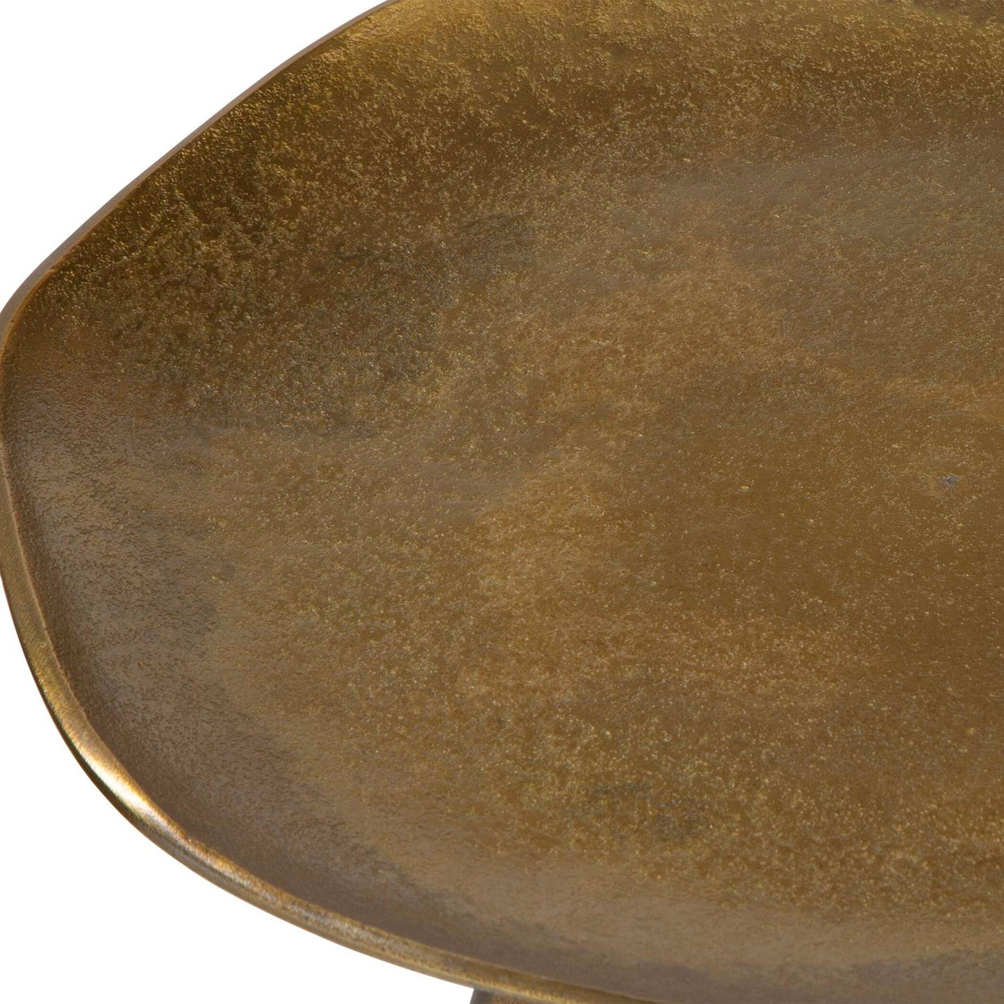 Lily Pad - Antique Brass Accent Table