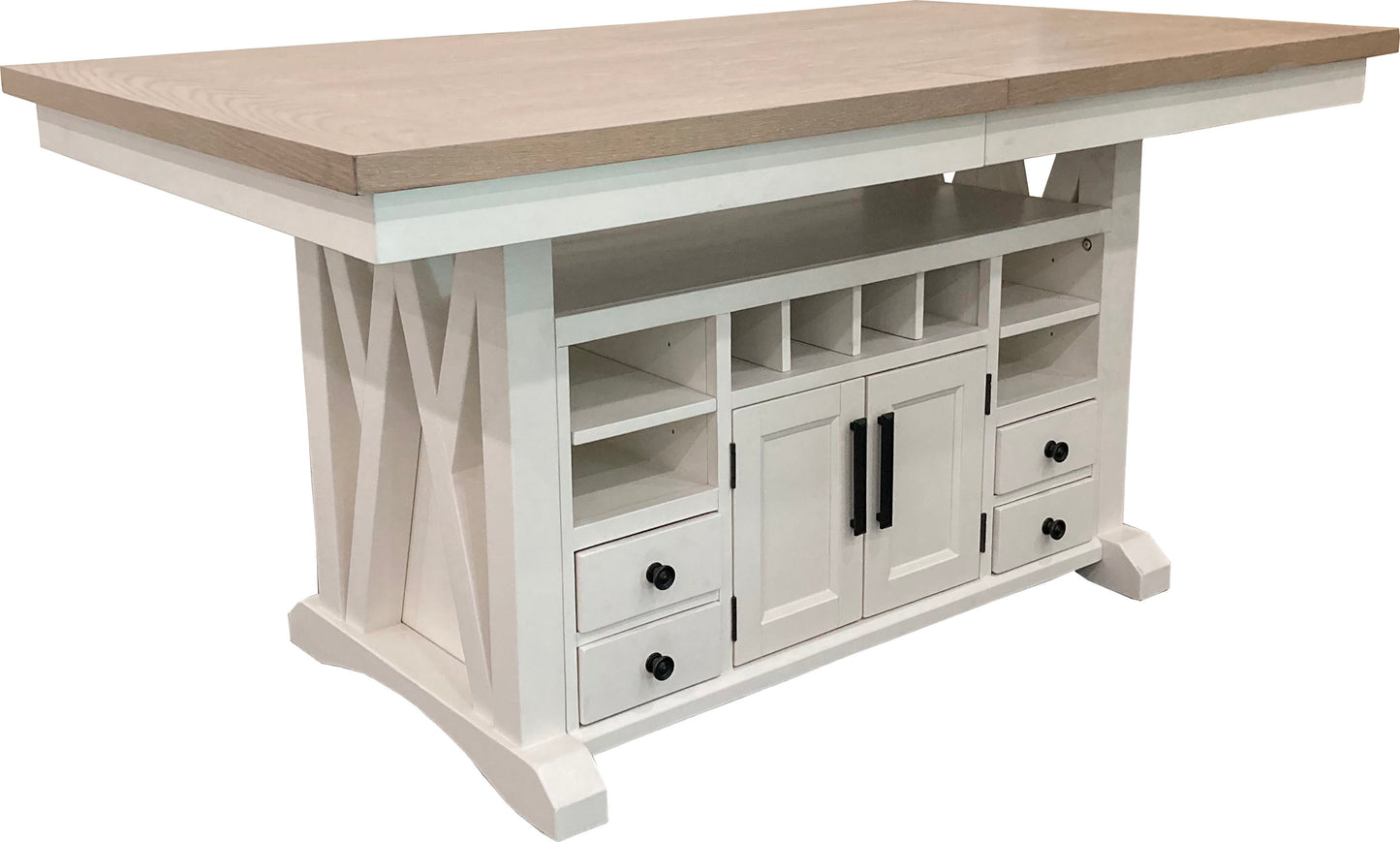Americana Modern Dining - Island Counter Height Table - Cotton