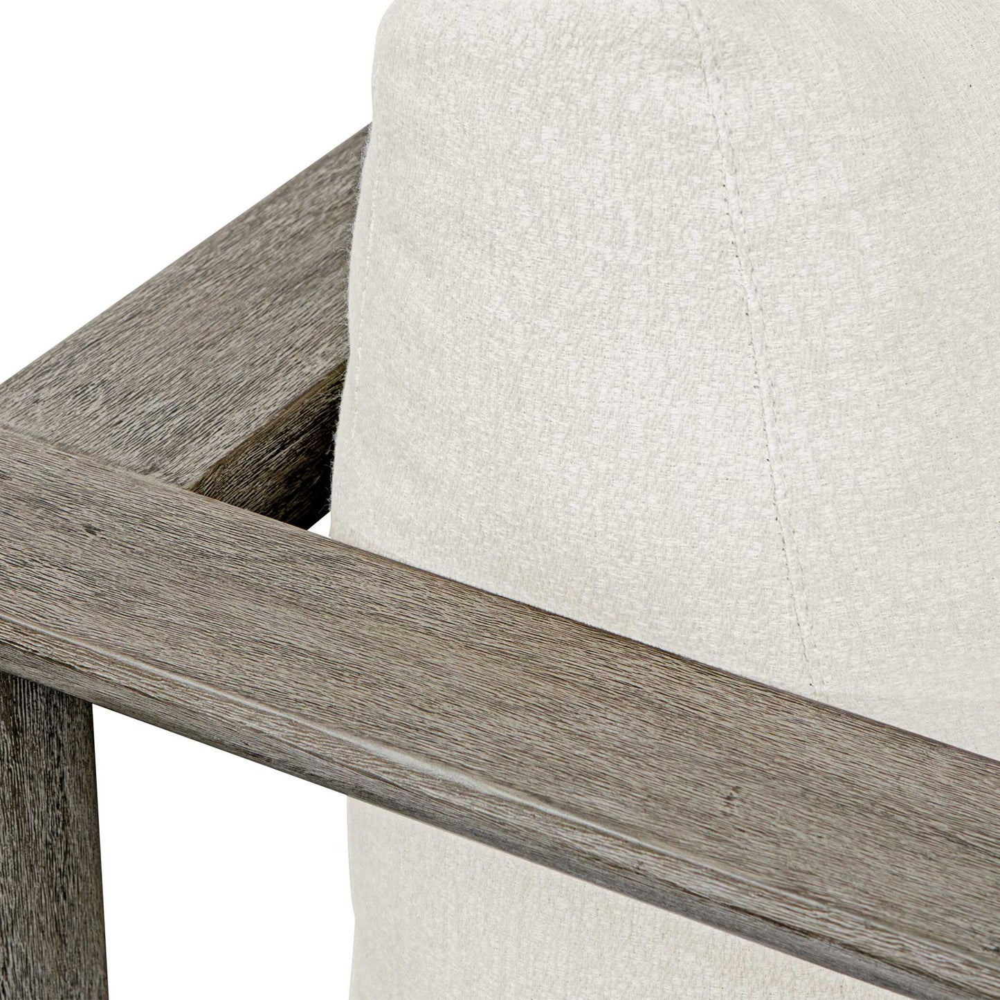 Remsen - Outdoor Lounge Chair - Dark Gray / White