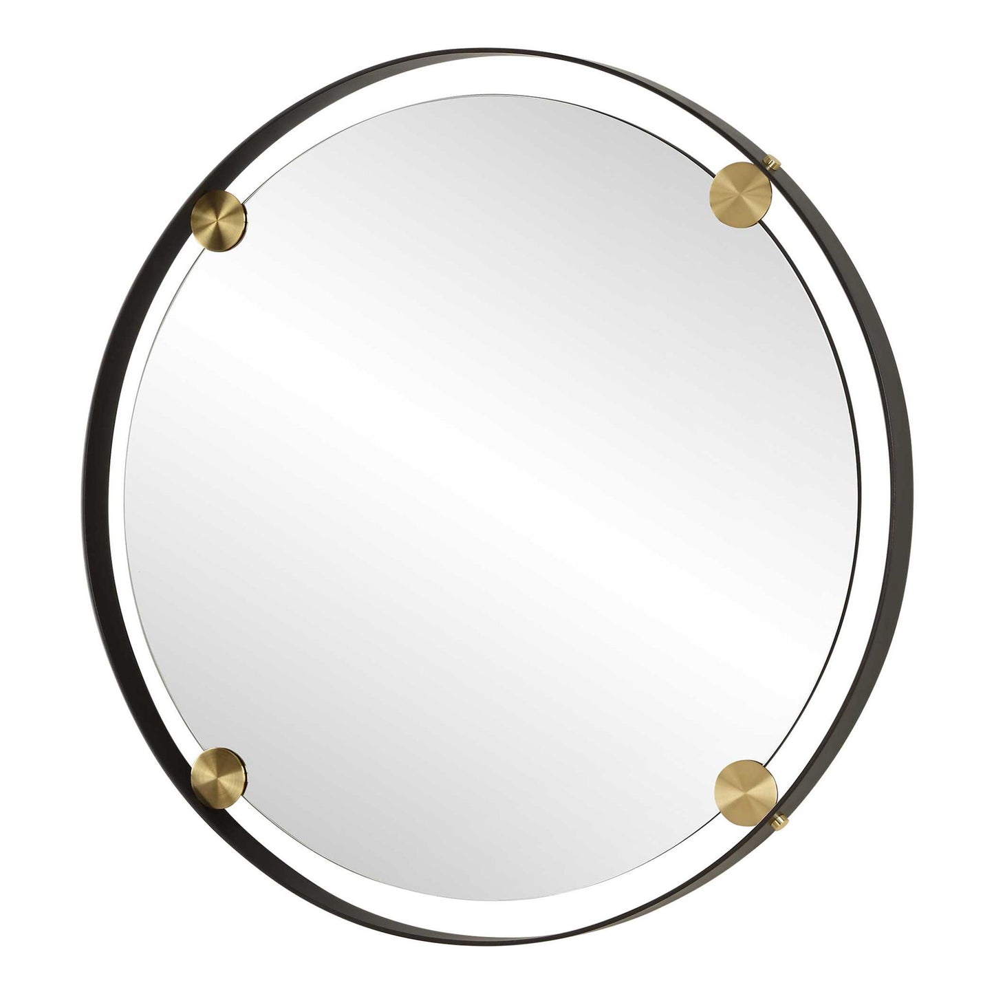 Radius - Round Bronze Iron Mirror