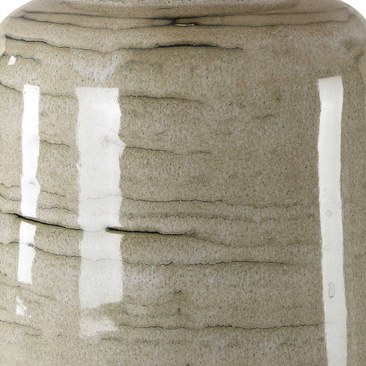 Strata - Tan Glaze Table Lamp