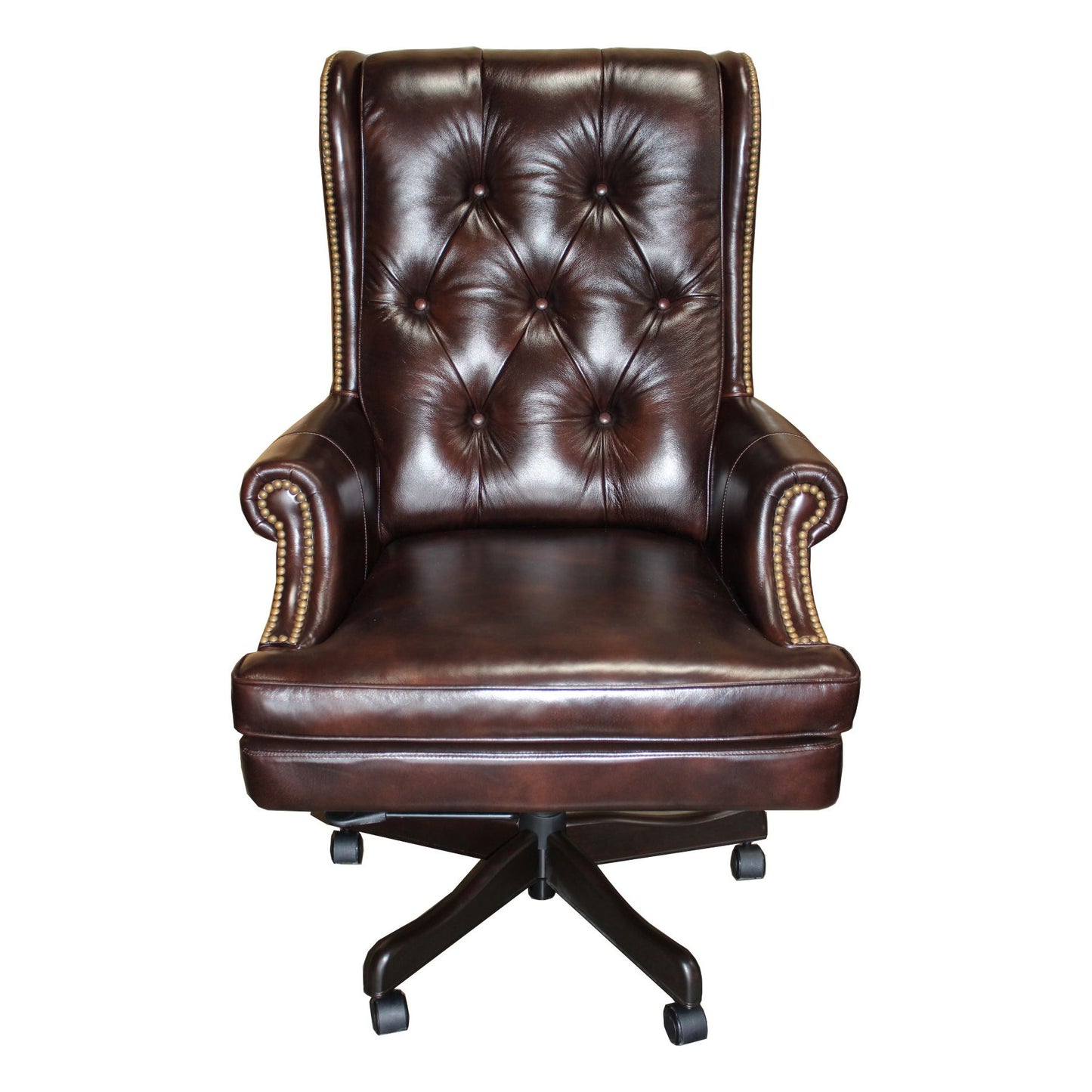 Dc#112 - Ha - Desk Chair - Havana w/ Brown Base