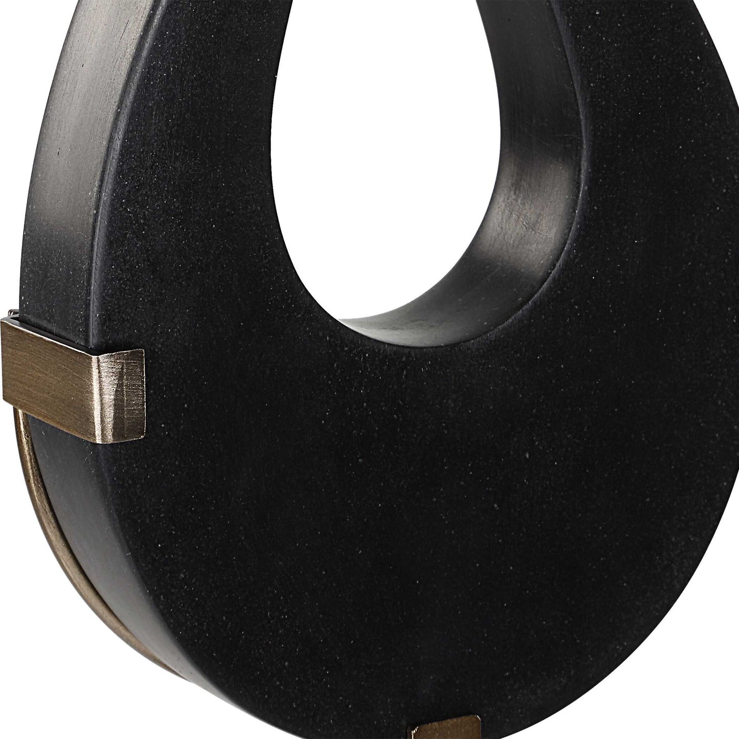Black - Flame Sculptures (Set of 2)