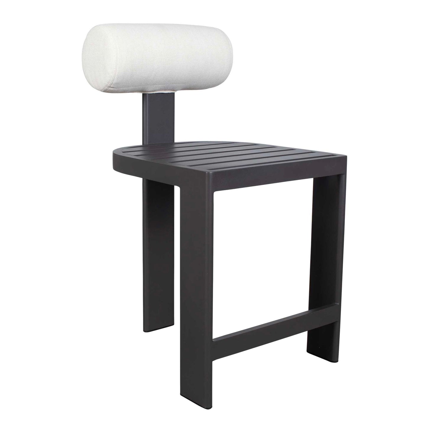 Bolster Back - Outdoor Counter Stool - White