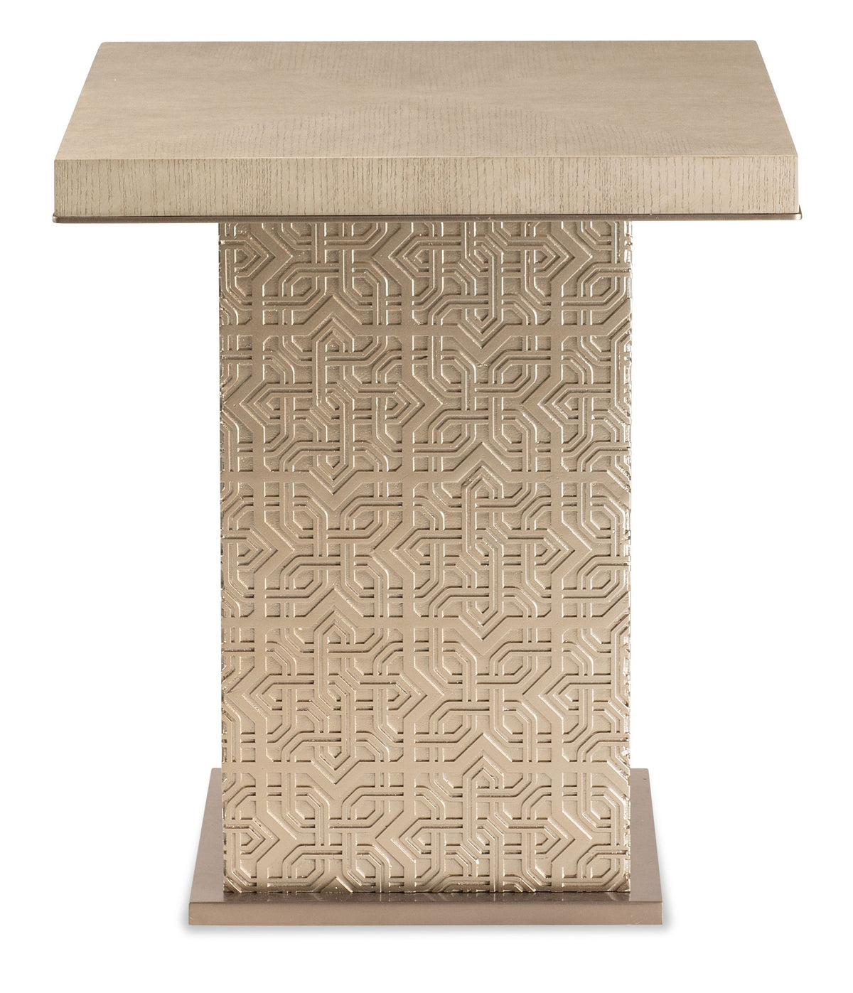 Geometry - High Side Table - Polished Limestone