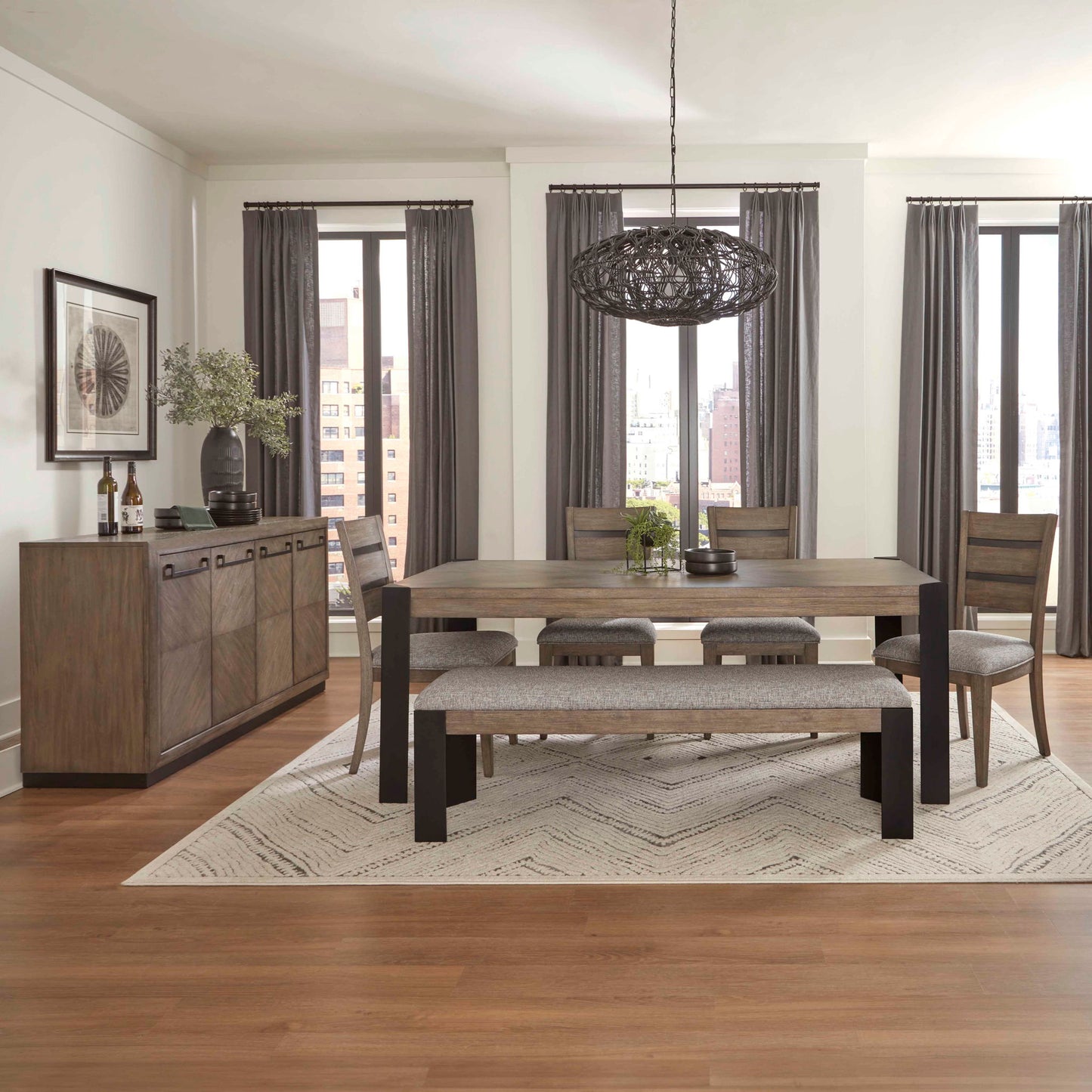 Cedar Fork - Dining Dining Chair (Set of 2) - Smoked Arabica