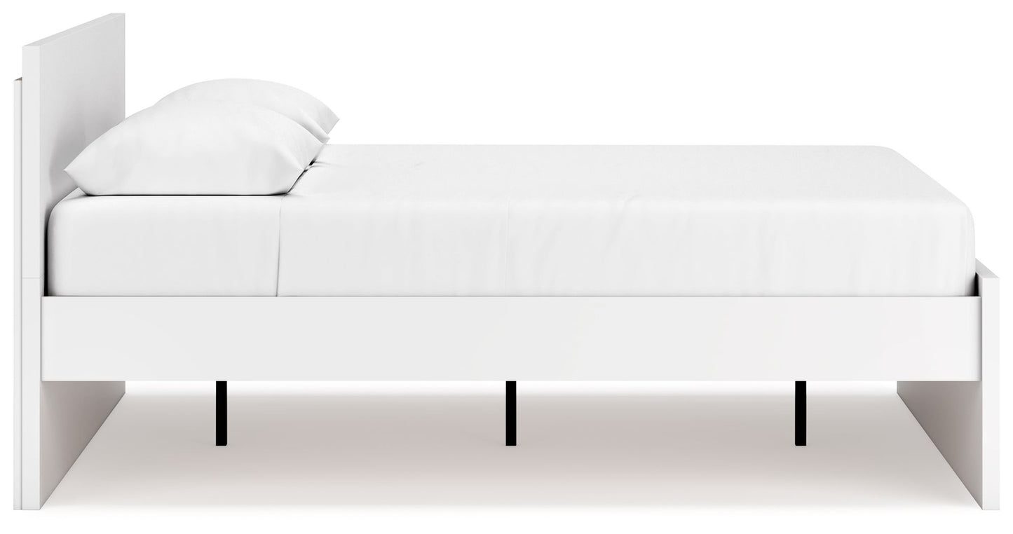 Onita - White - Queen Panel Platform Bed