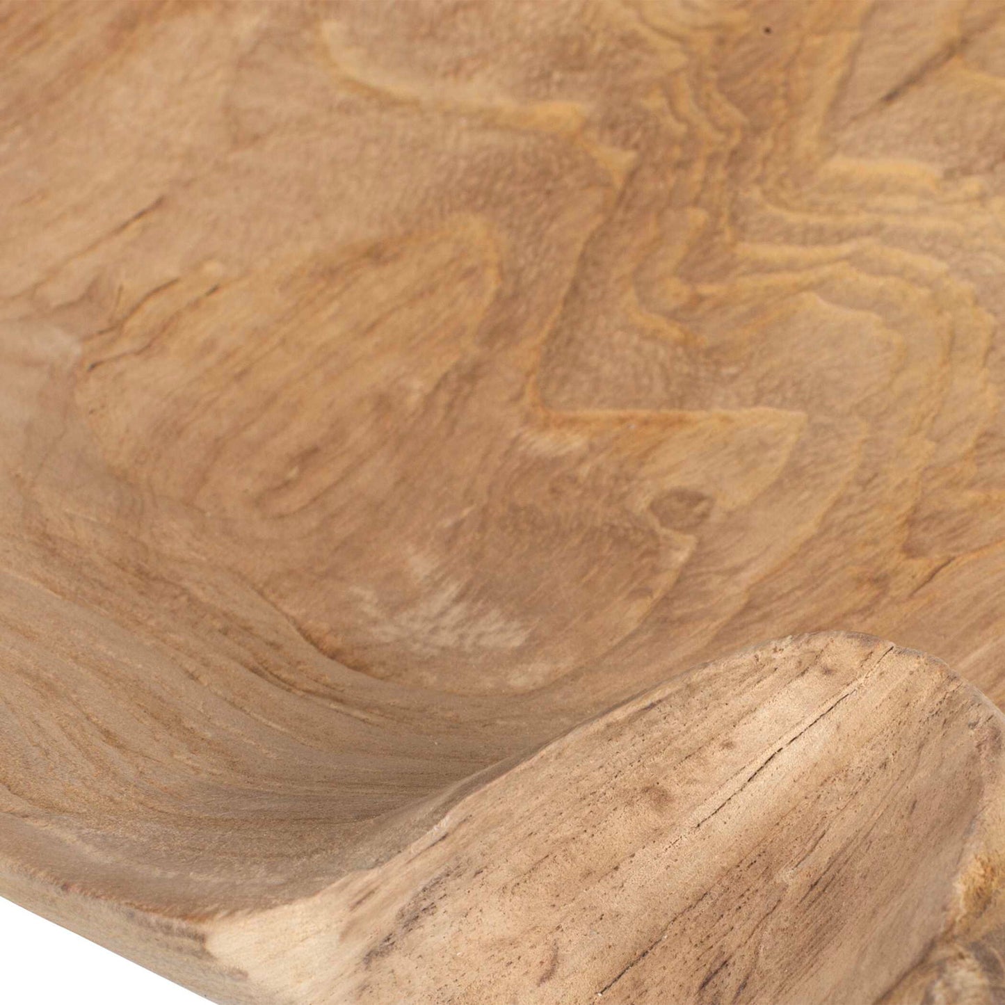 Organic Embrace - Outdoor Teak Bowl - Brown