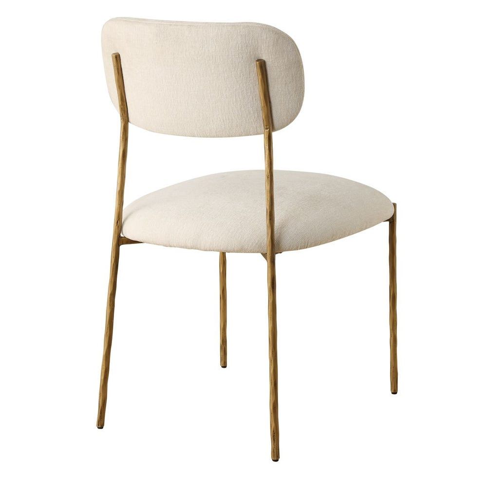 Capture - Dining Chair (Set of 2) - Gold / White