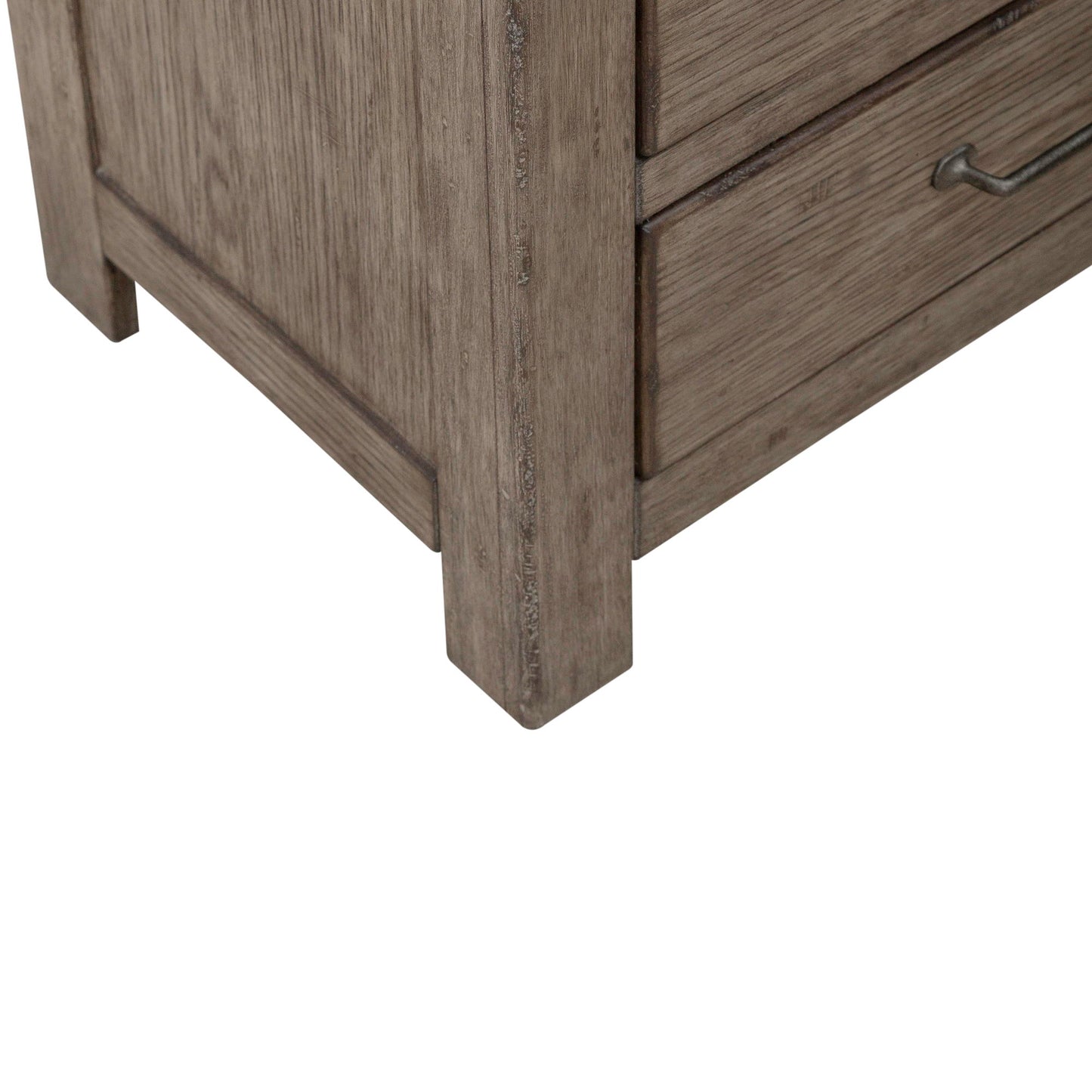 Skyview Lodge - Nightstand With Charging Station - Light Brown