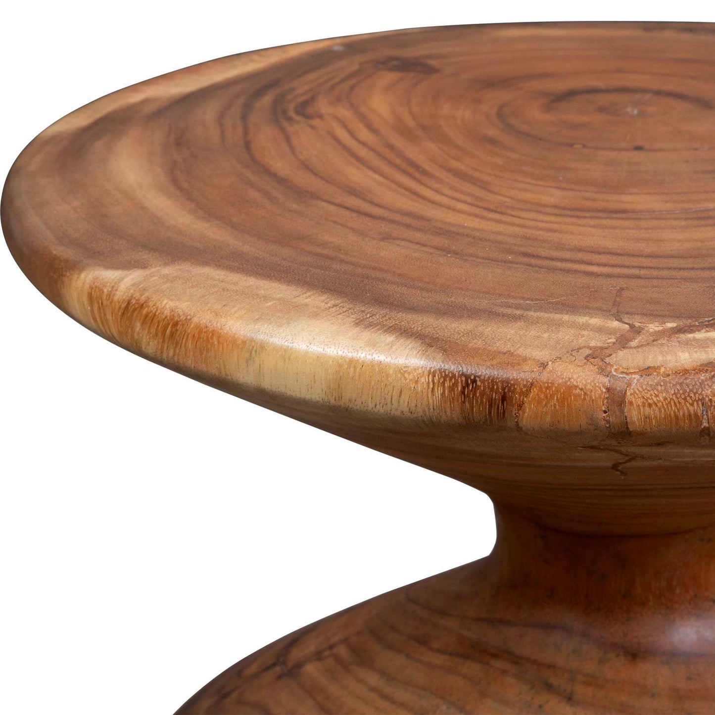 Lynx - Hourglass Accent Table - Dark Brown