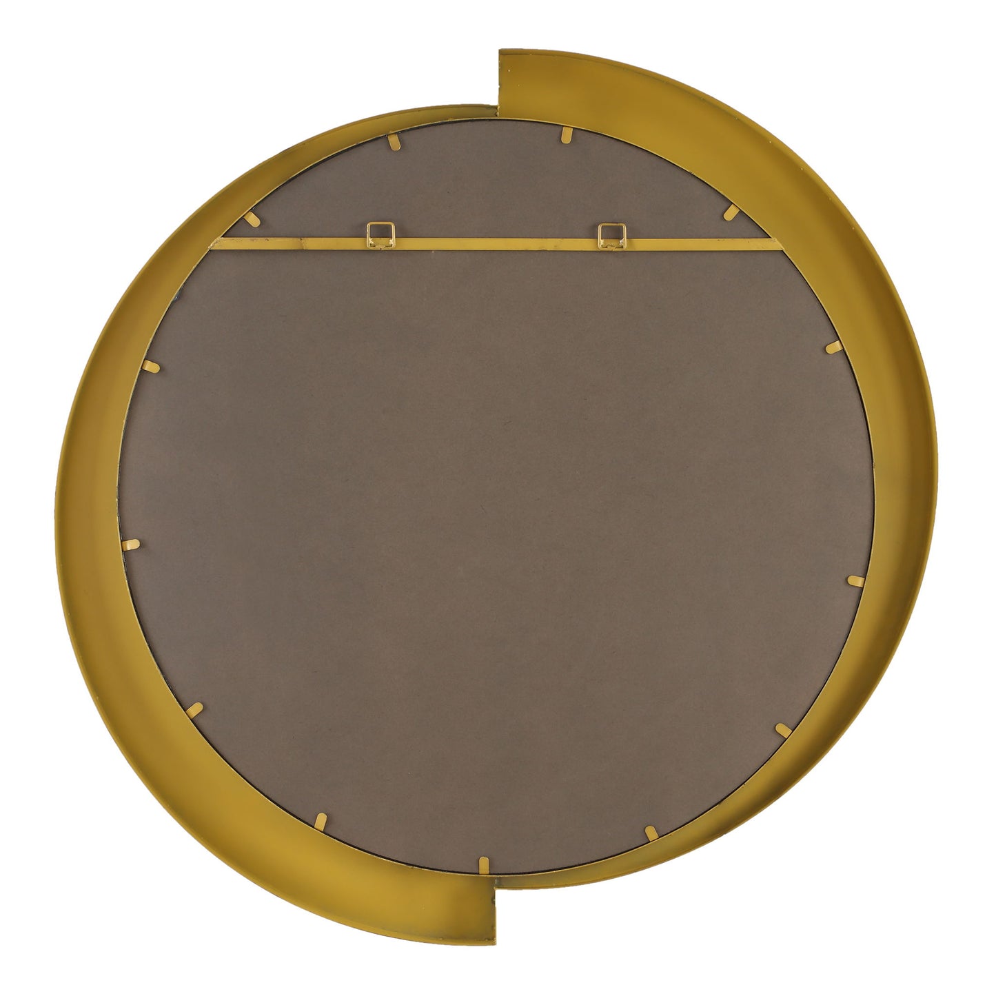 Reverse - Round Mirror - Dark Brown