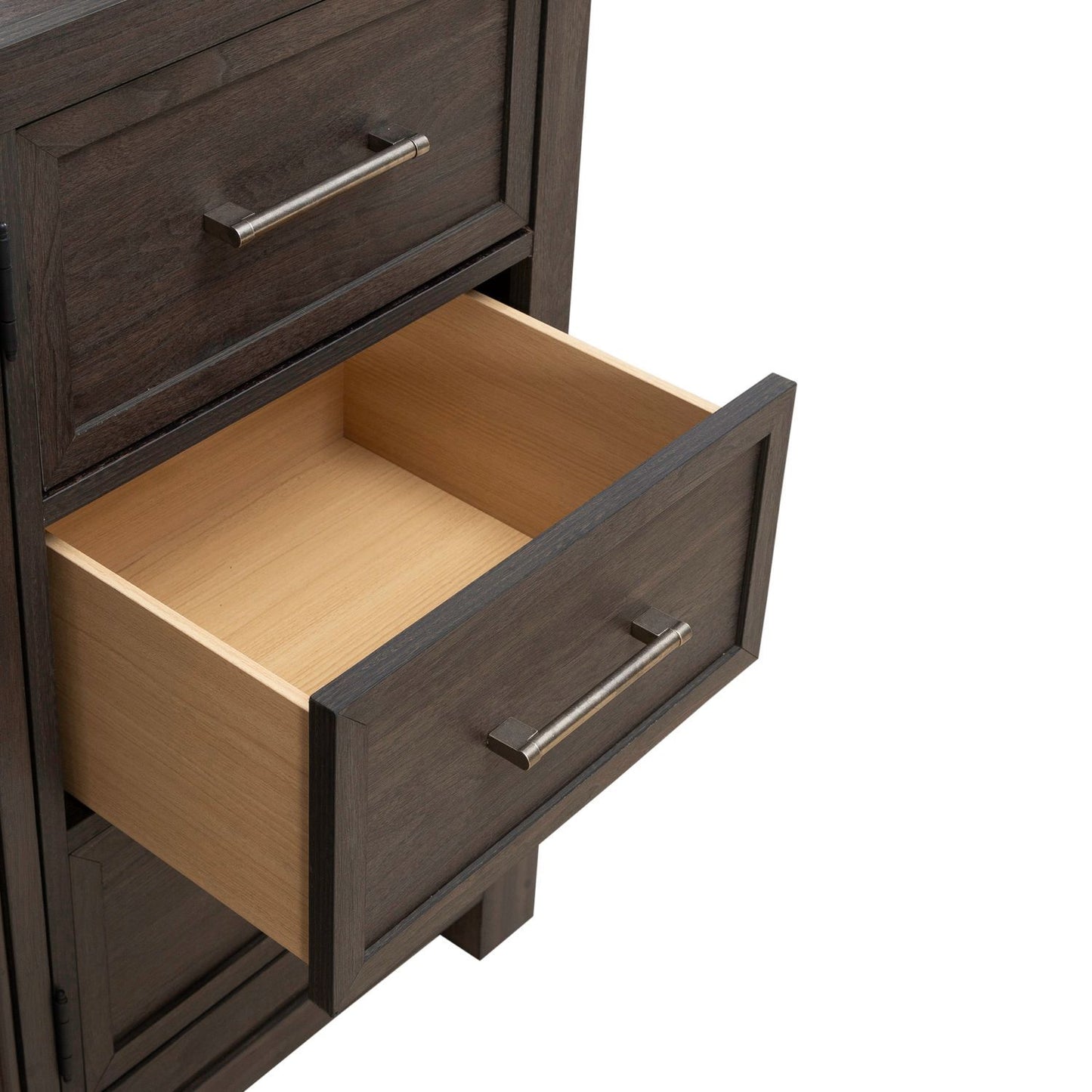 Modern Edge - 2 Door 6 Drawer Dresser - Brown
