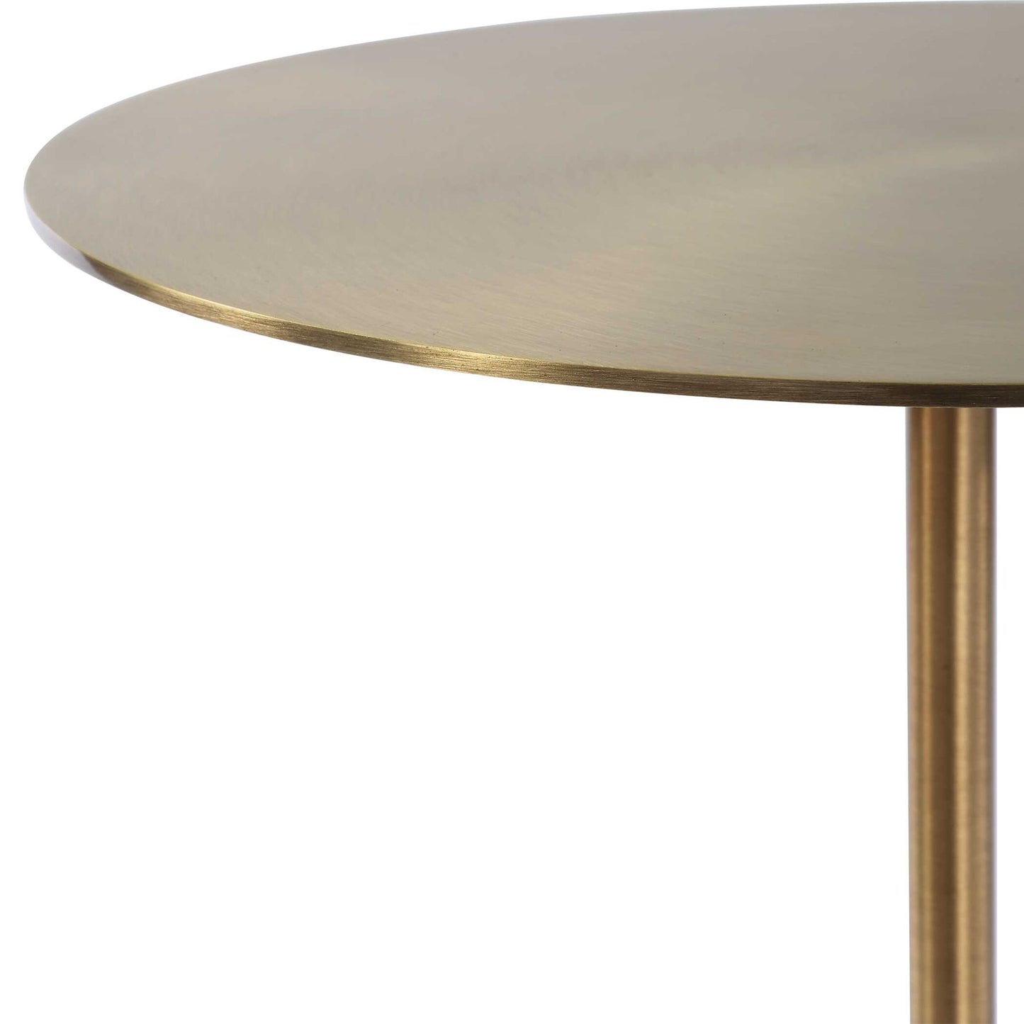 Verlin - Brass Drink Table - Black