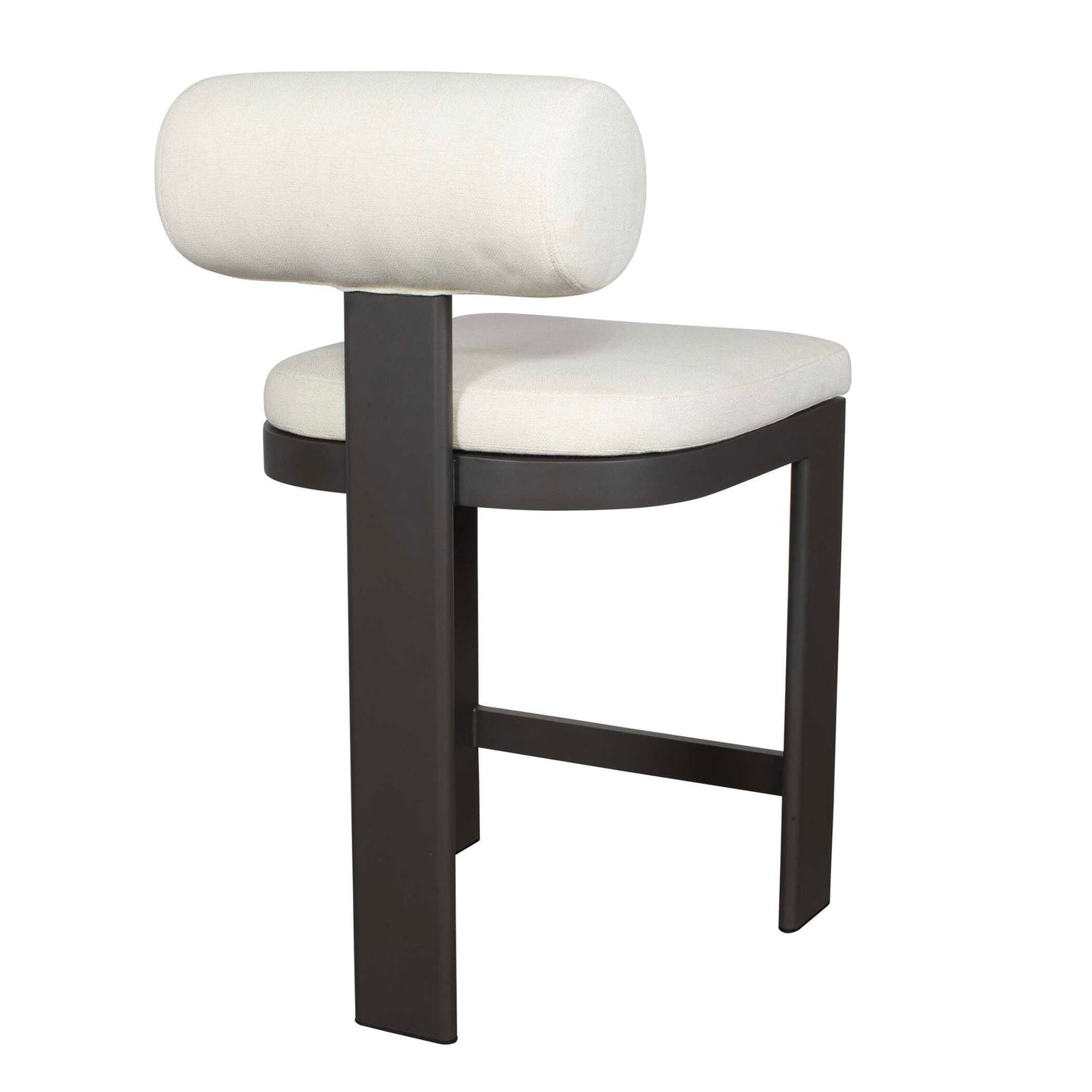 Bolster Back - Outdoor Counter Stool - White