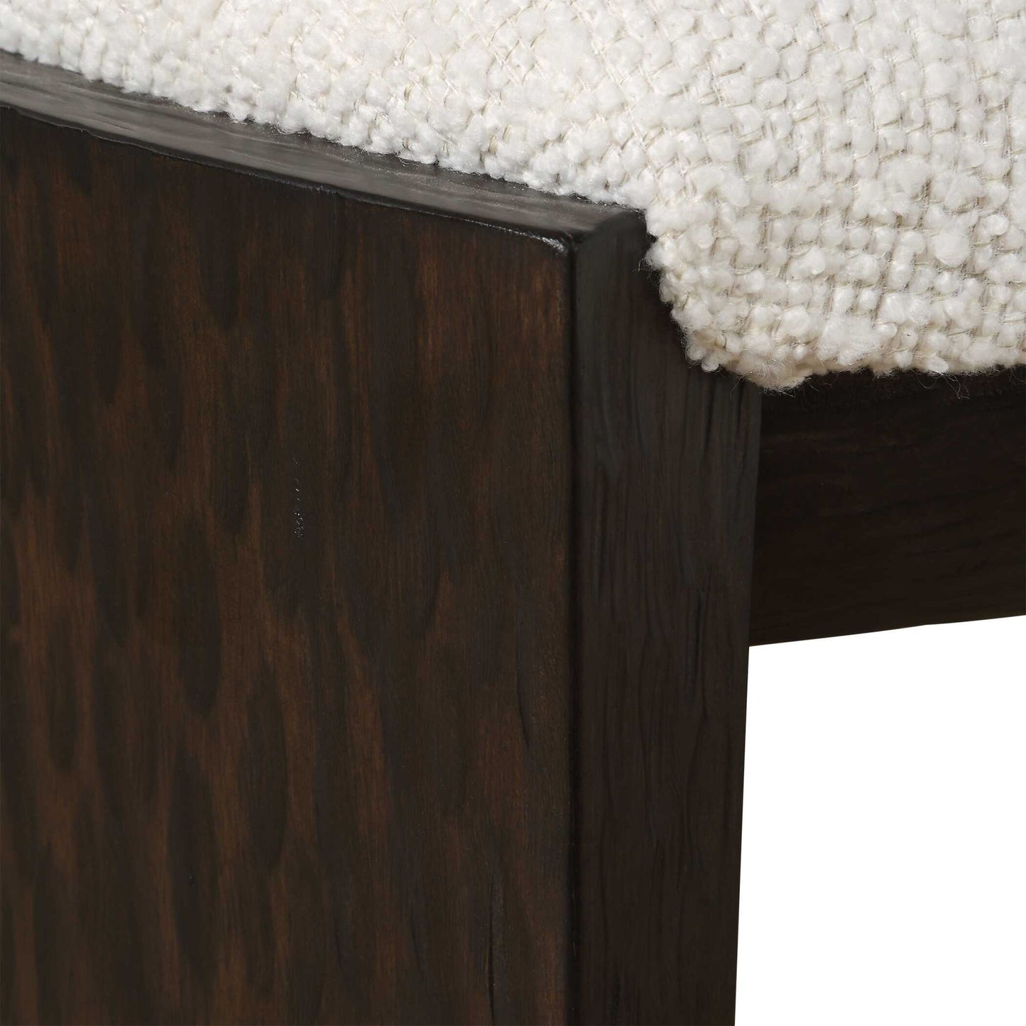 Port - Small Bench - Walnut / White