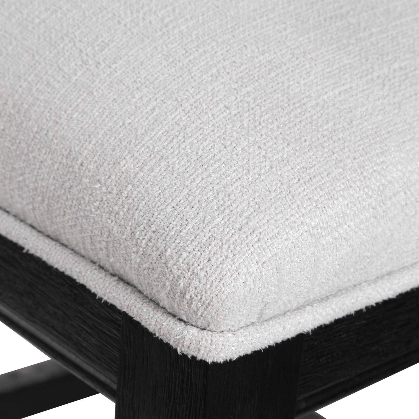 Idris - Modern Wood Counter Stool - Black & White