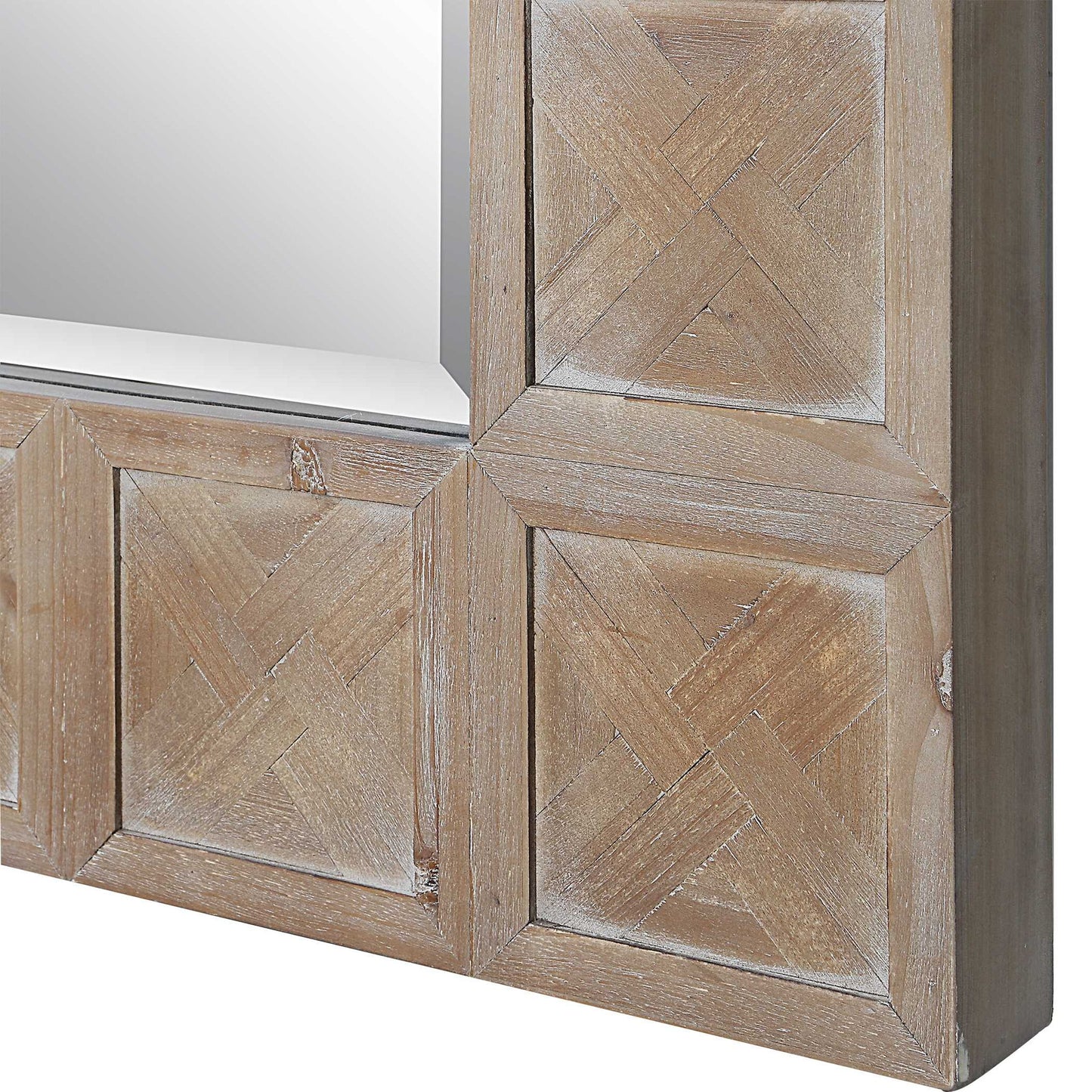 Ranahan - Rustic Farmhouse Mirror - Light Brown
