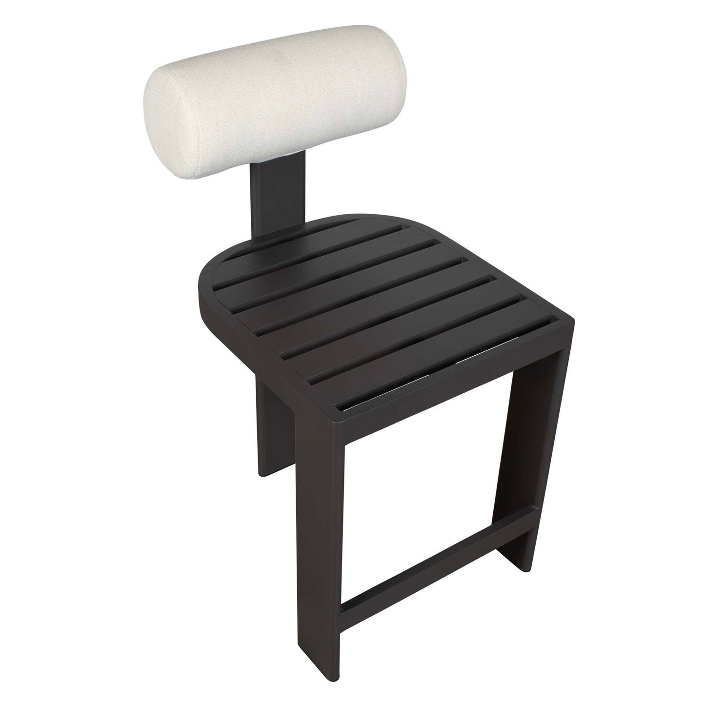 Bolster Back - Outdoor Counter Stool - White