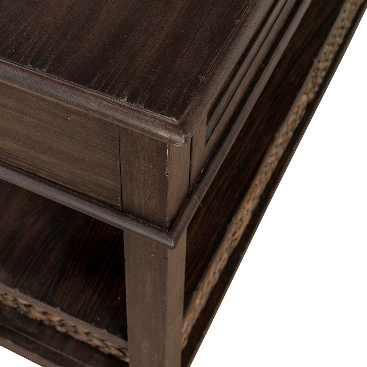 Mill Creek - 2 Drawer Sofa Table - Dark Brown