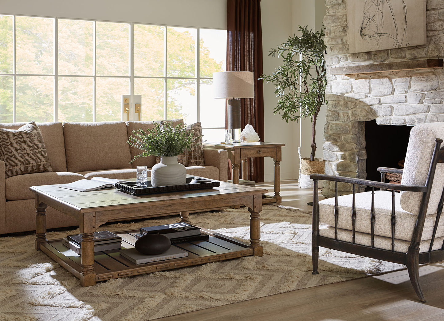 Americana - Cocktail Table - Light Brown