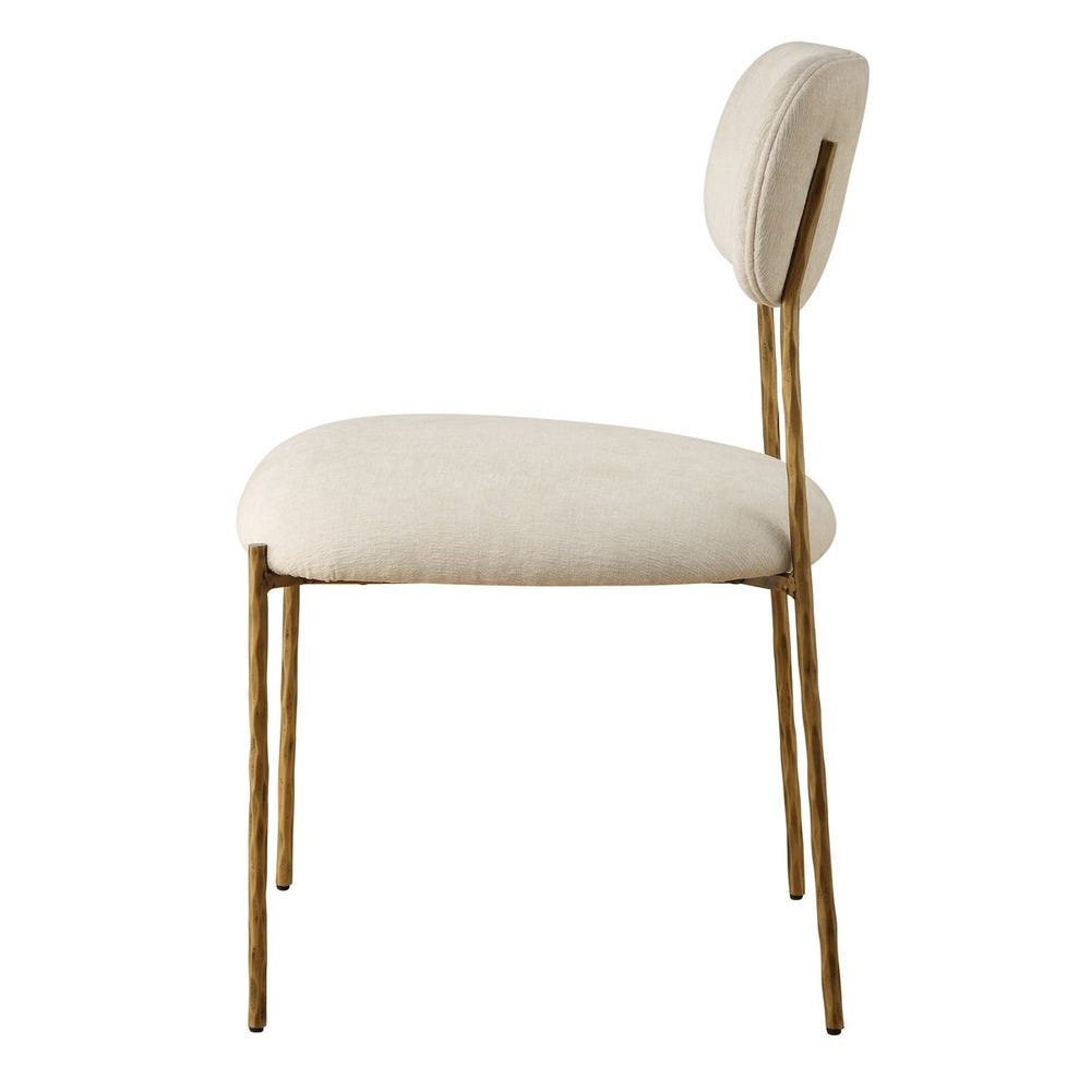 Capture - Dining Chair (Set of 2) - Gold / White
