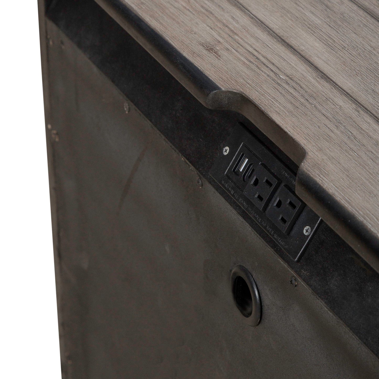 Skyview Lodge - Nightstand With Charging Station - Light Brown