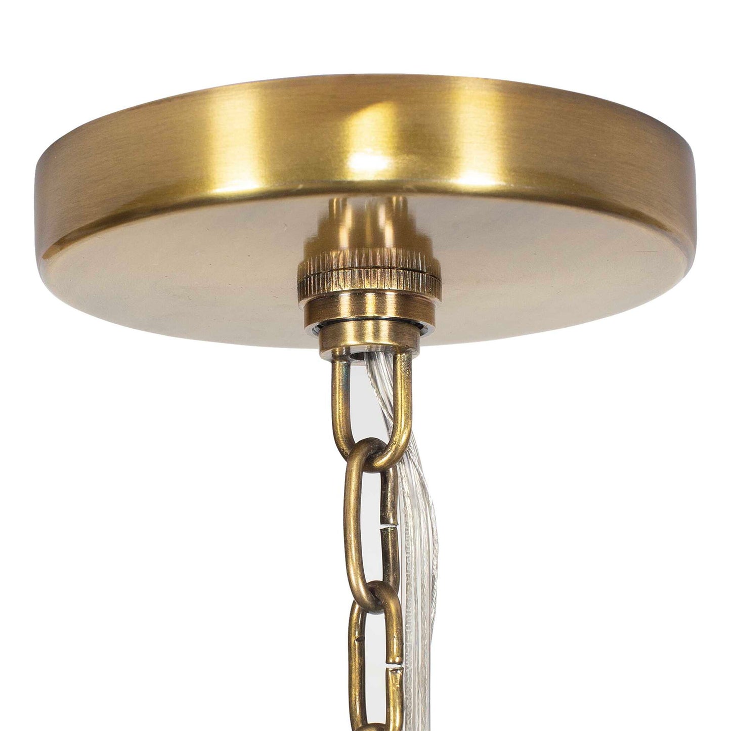 Tauranga - Seagrass 5 Light Pendant - Light Brown