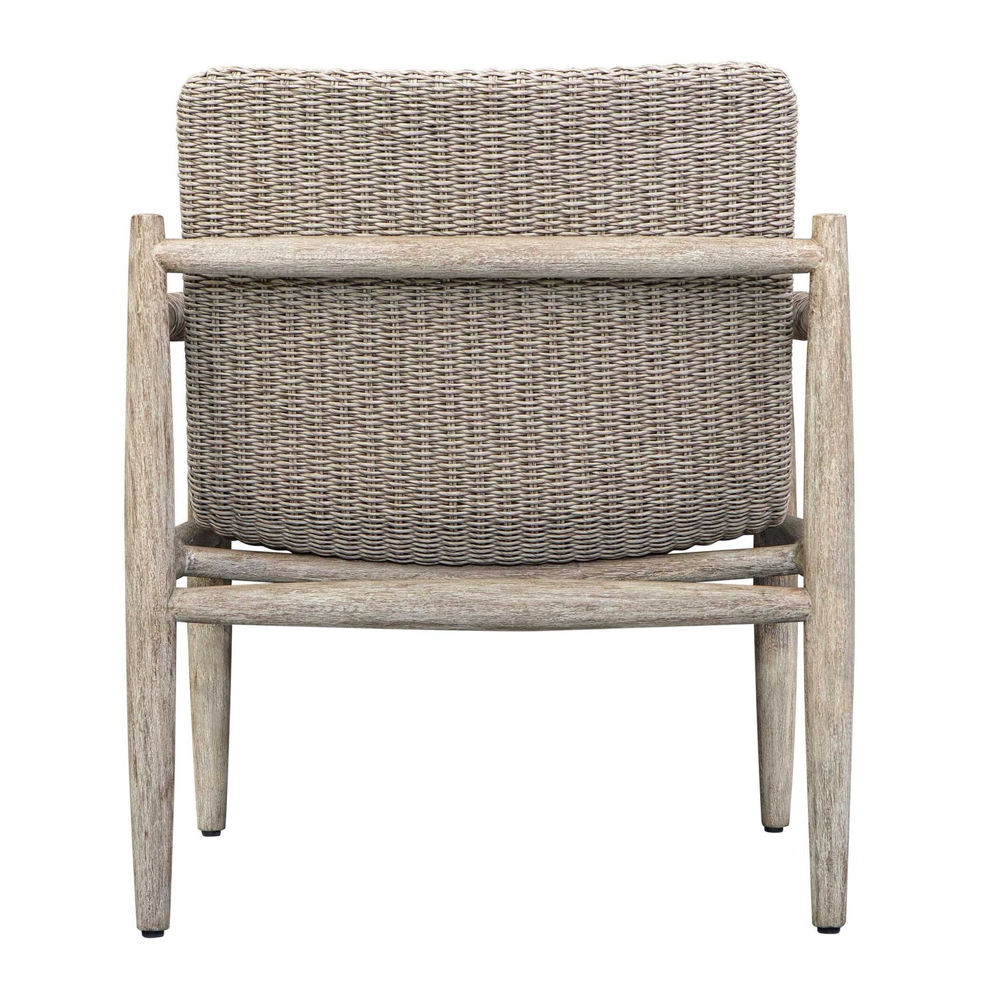 Sumba - Wicker Outdoor Lounge Chair - Gray