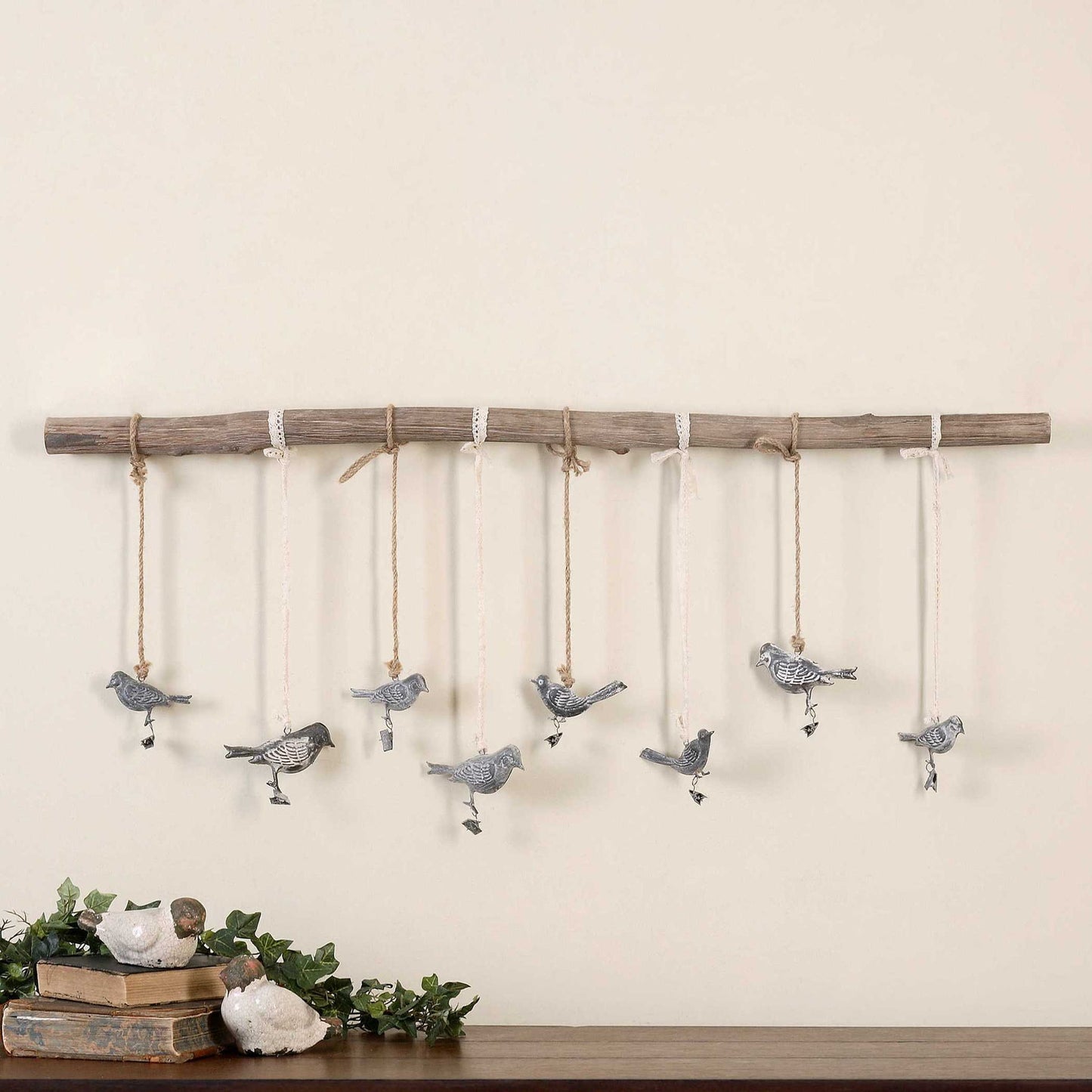 Birds On A Branch - Wall Art - Light Brown