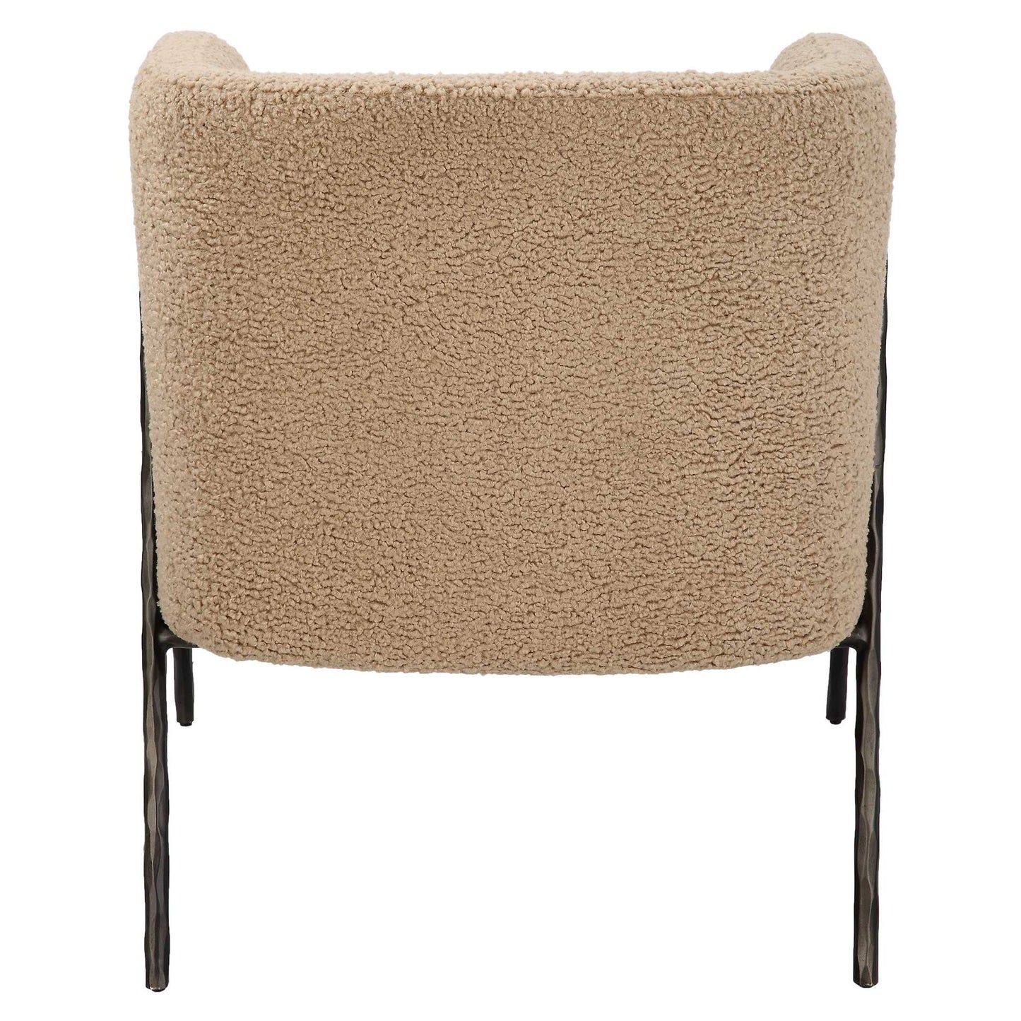 Jacobsen - Tan Shearling Barrel Chair