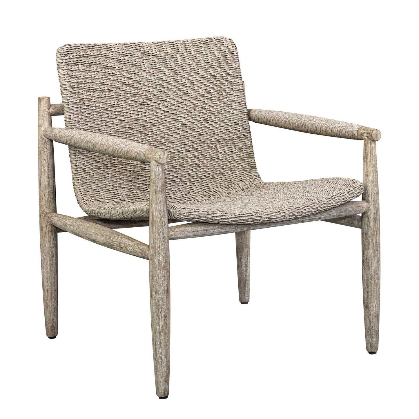 Sumba - Wicker Outdoor Lounge Chair - Gray