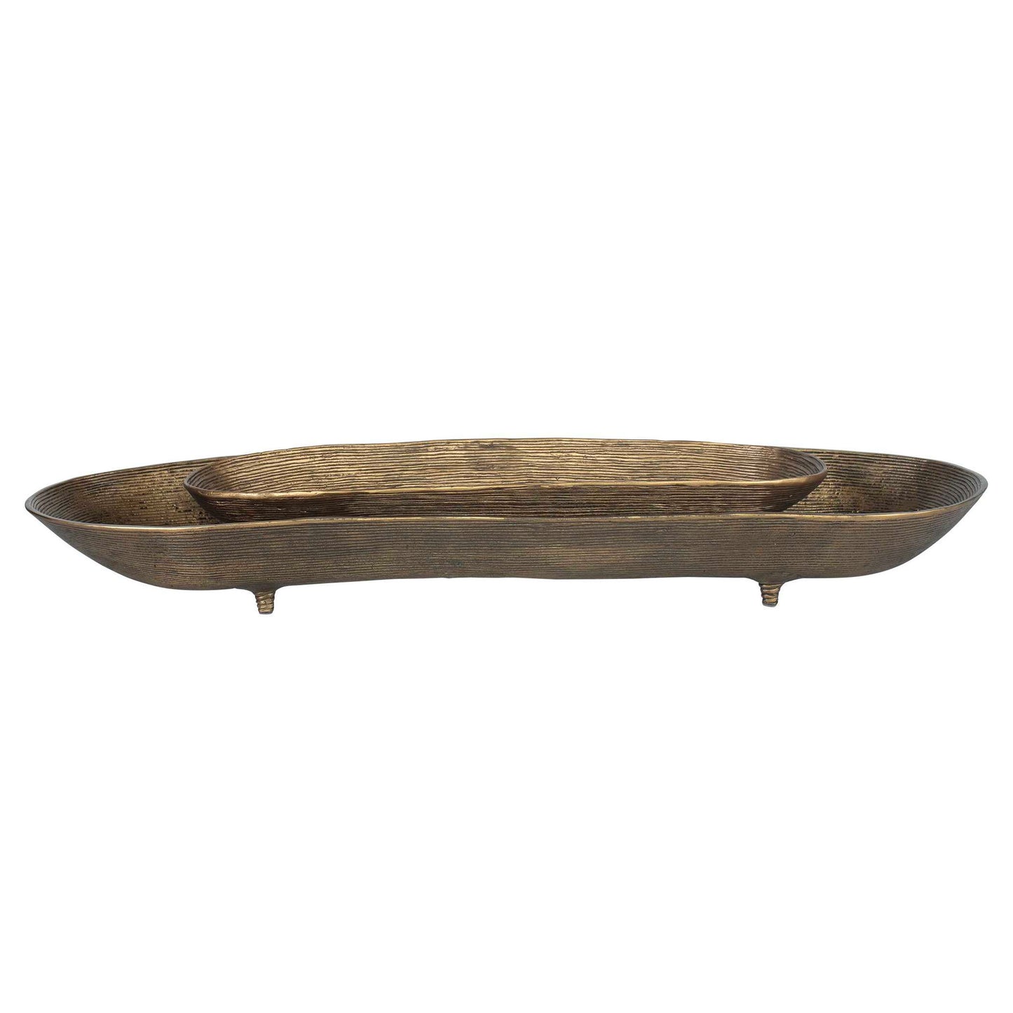 Stratum - Oval Bowls (Set of 2) - Brass
