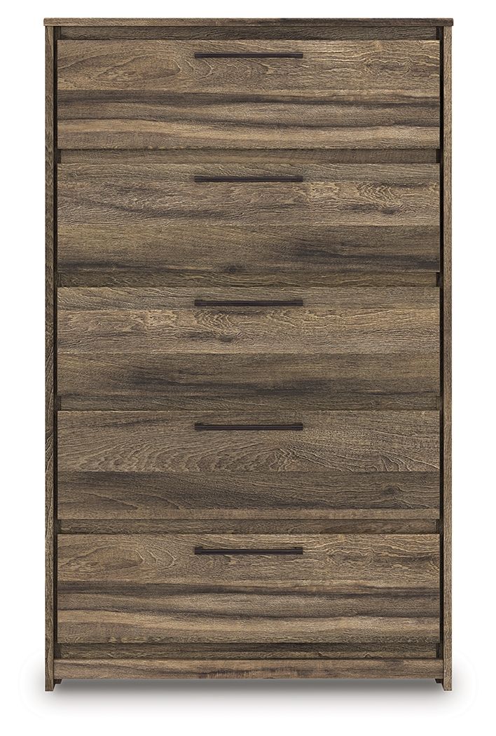 Elbrim - Brown - Five Drawer Chest