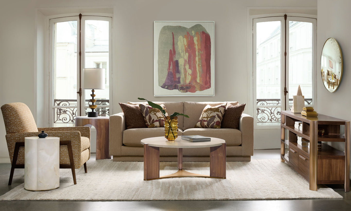 Eleana - Round Cocktail Table - Medium Wood