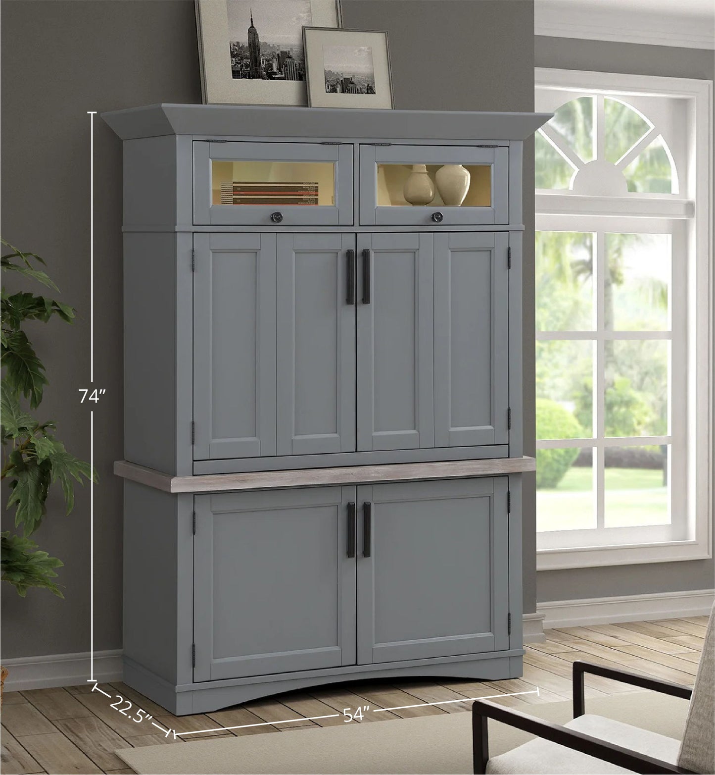 Americana Modern - Workstation with LED Light
