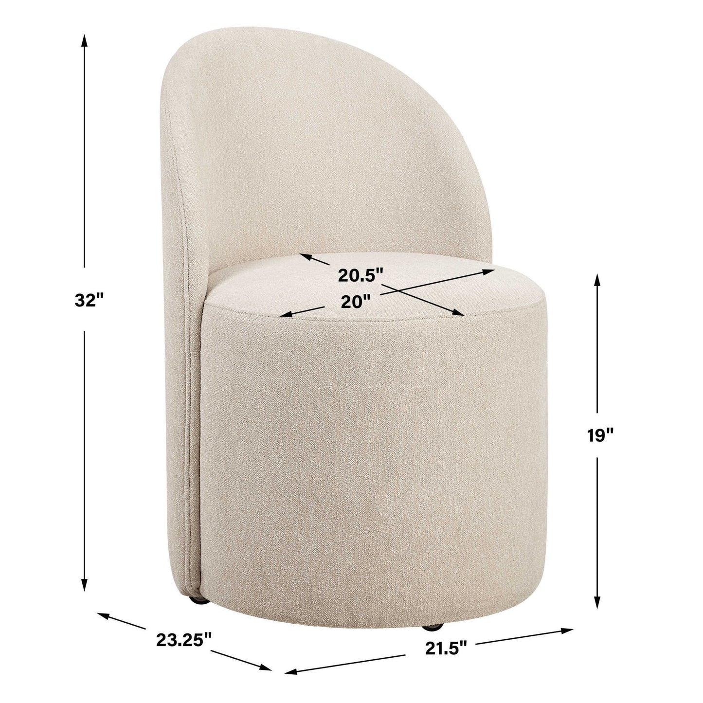 Roll With It - Dining Chair - Beige