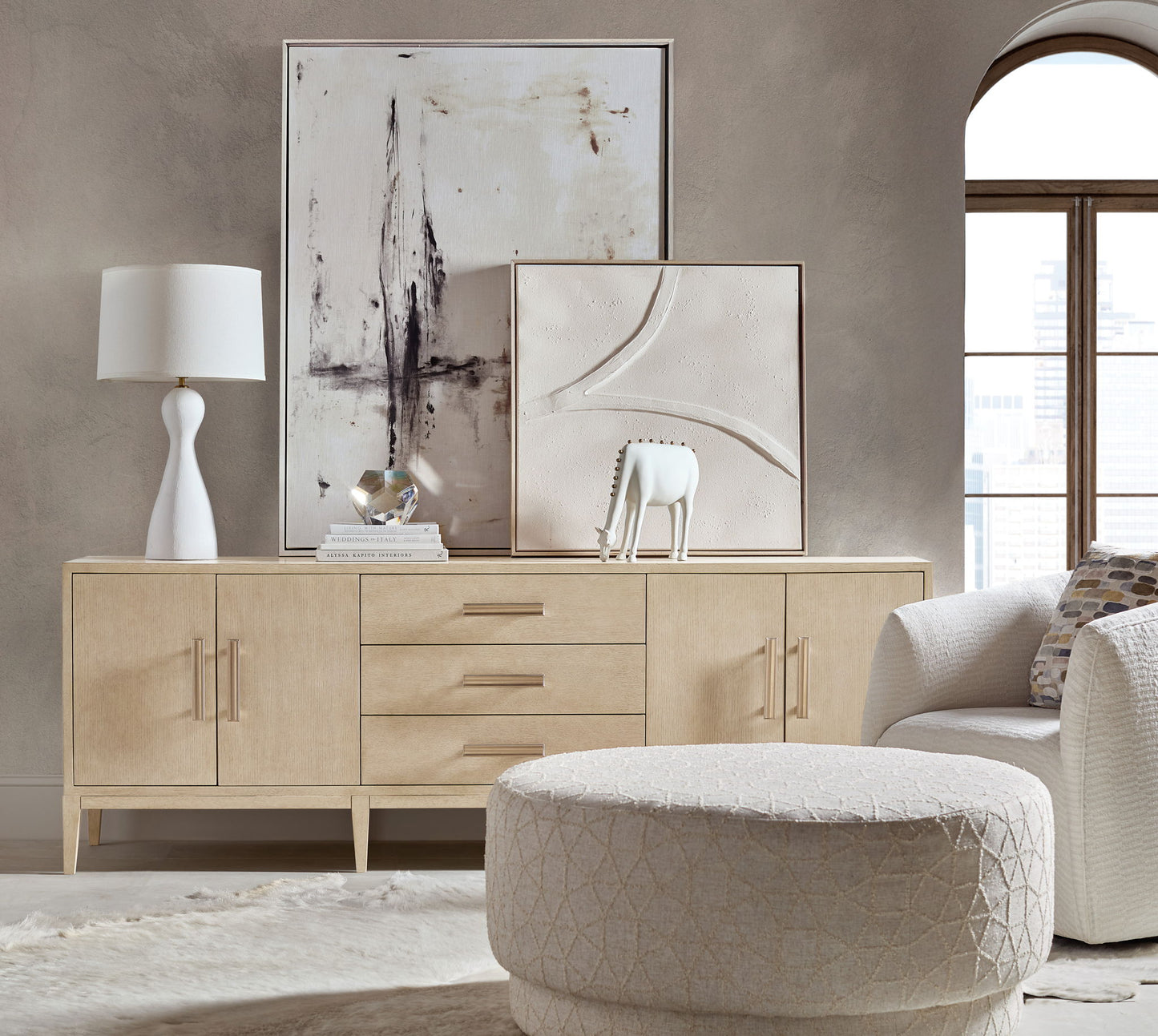 Westwood - Credenza - Polished Limestone