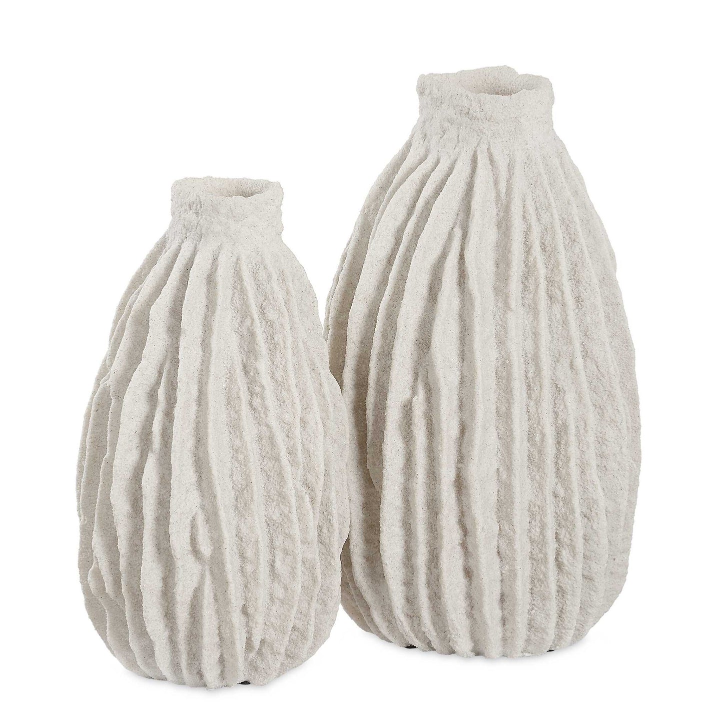 Ivory Ridge - Vases (Set of 2) - White