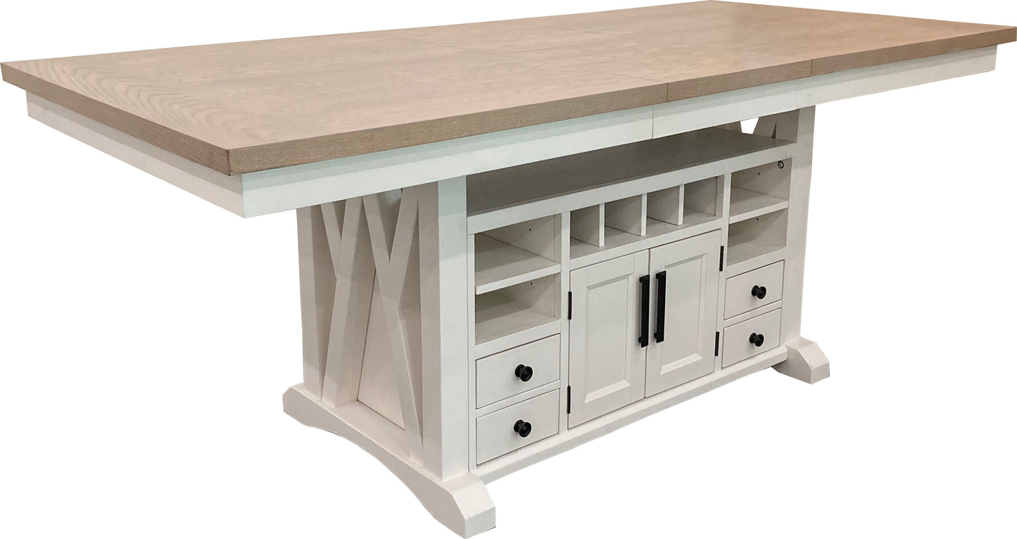 Americana Modern Dining - Island Counter Height Table - Cotton